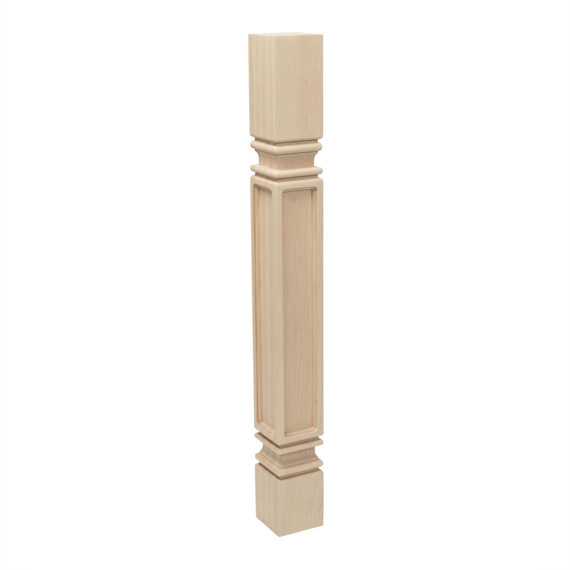 Architectural Products by Outwater 3P5.40.00141 3.75-in x 35.25-in Traditional Hard maple Table leg
