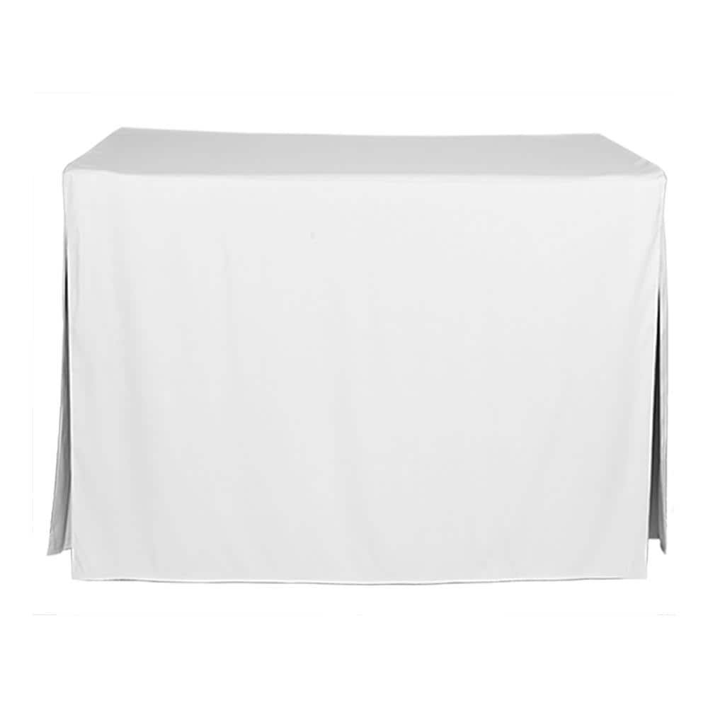 WestPoint Home 028828403162 Tablevogue Table Cover Collection Fitted Indoor/Outdoor White Table Cover for 4-ft rectangle