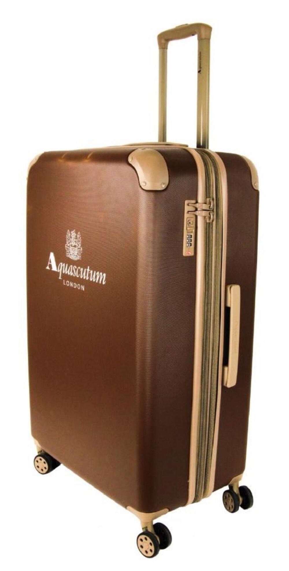 J V TEXTILES 13X21X31 Brown Plastic Hardshell Suitcase Set 1 Bag