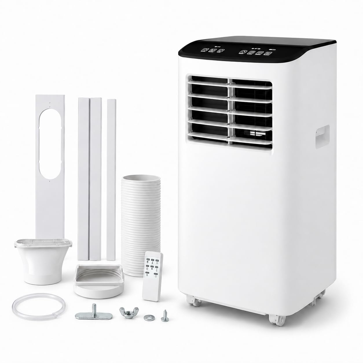 Garvee  8000 BTU Portable Air Conditioner with Dehumidifier Fan Sleep Mode 3 Speeds 24 Hour Timer Remote Control Cools Up to 350 Sq Ft