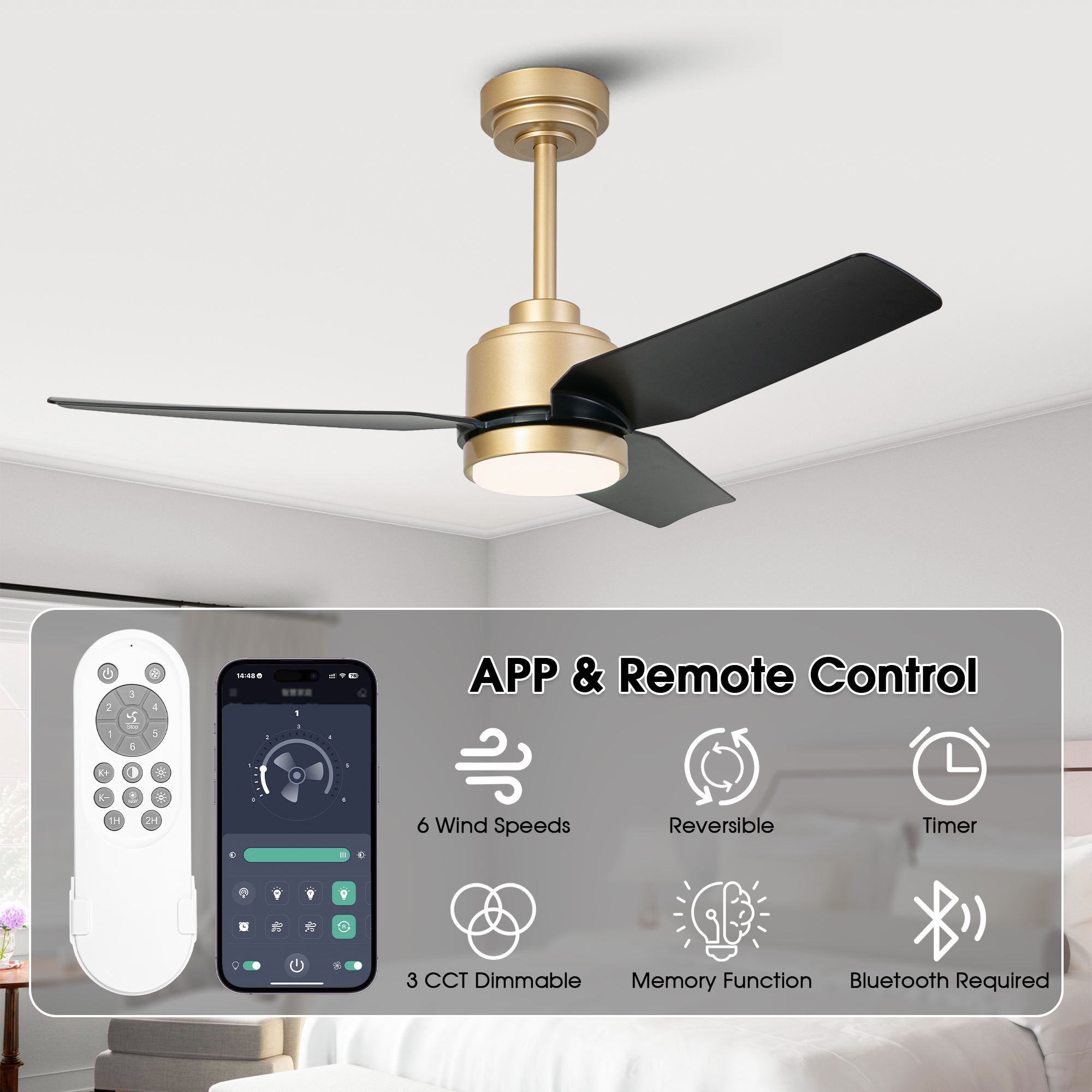VACZON VZA01A116GD Ceiling-Fans - View #6