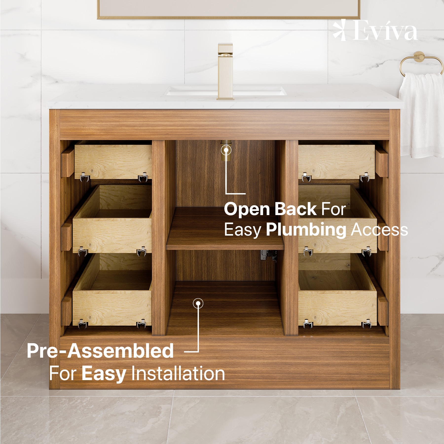Eviva EVVN812-42X18WN Bath-Vanity-Combo - View #9