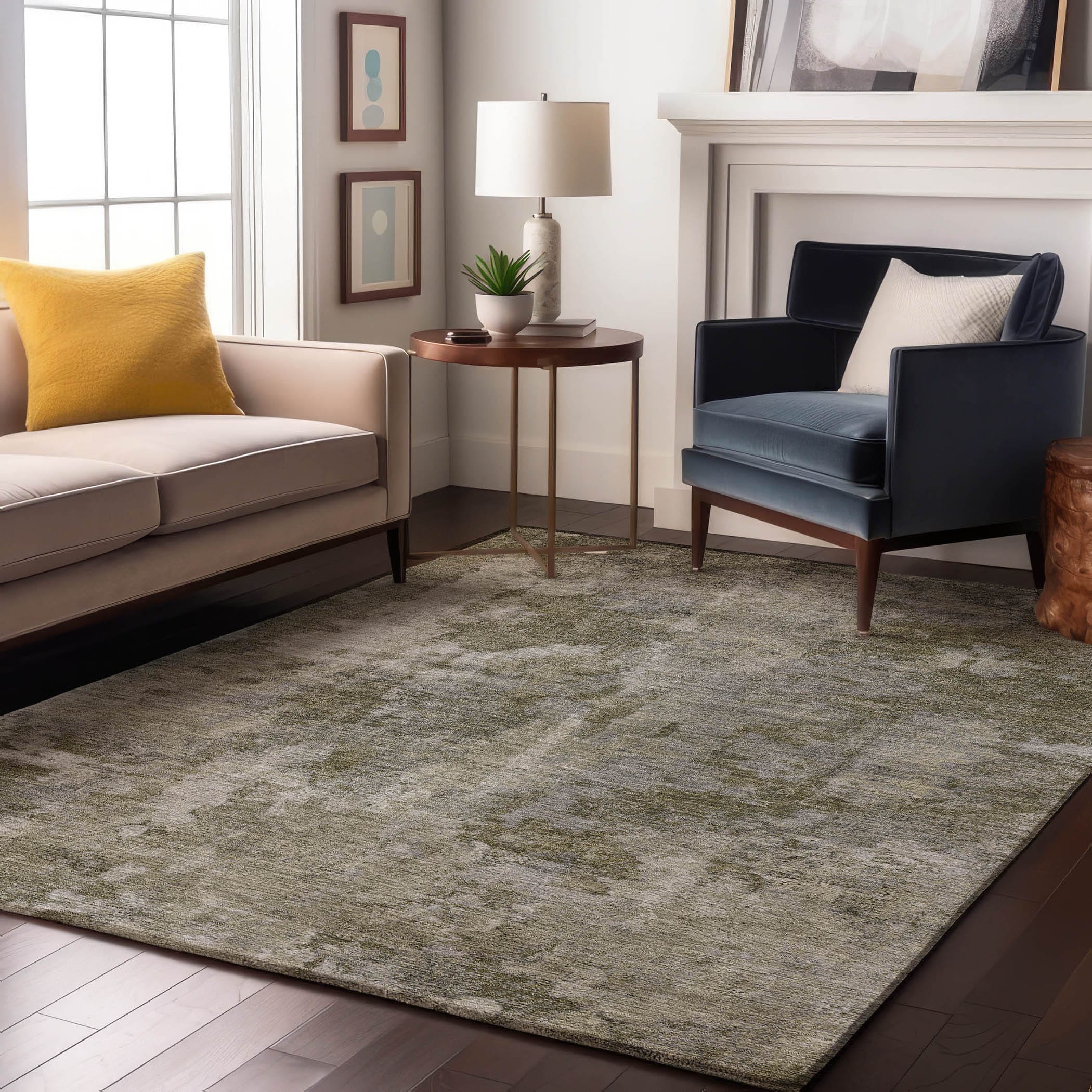 Addison Rugs AMF547TE10X14 Mayfield AMF547TE 10 x 14 (ft) Loomed Polyester Teal Rectangular Indoor Geometric Machine washable Area rug