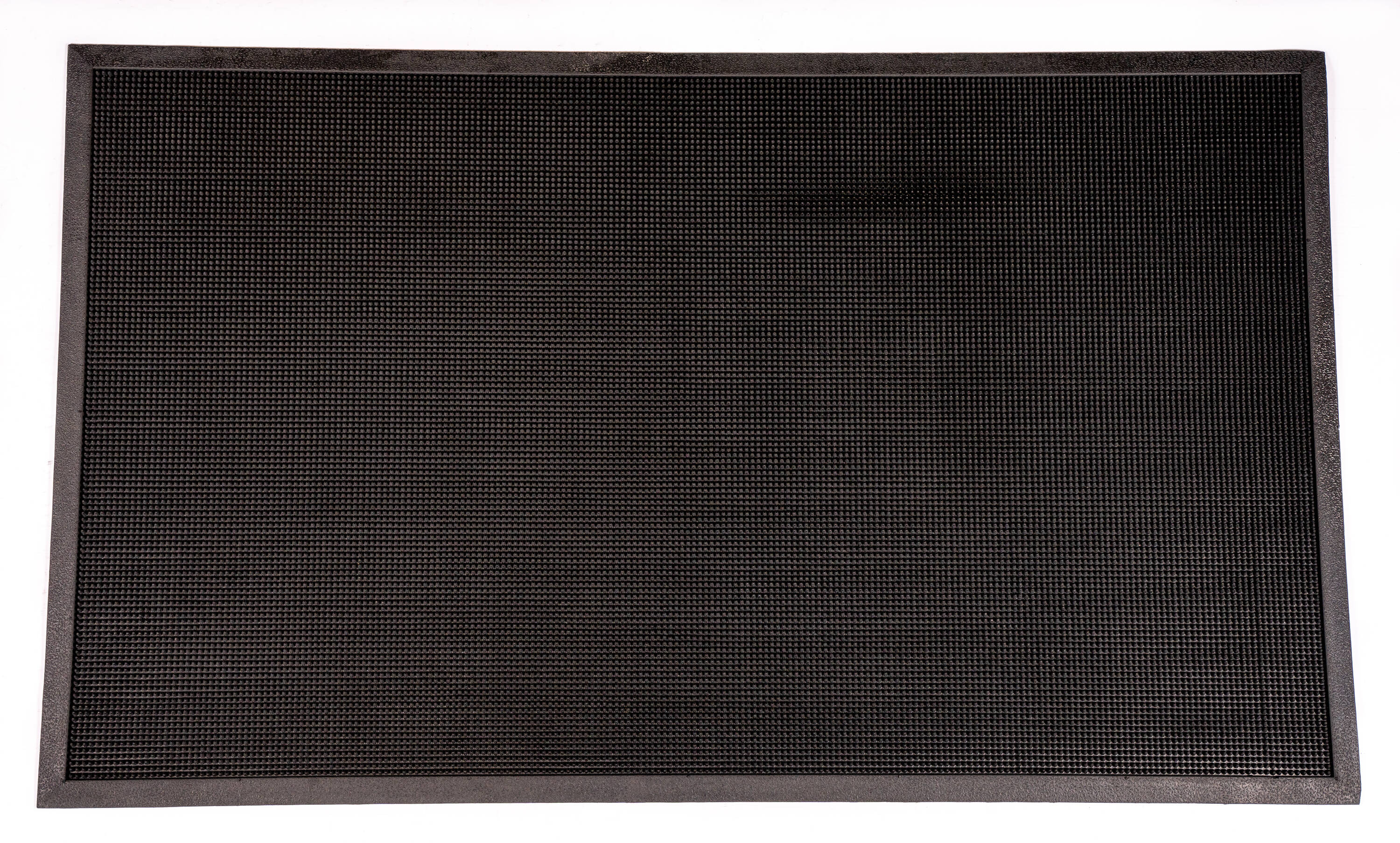 Heavy Duty Black Rubber Outdoor Entrance Mat 24" x 32"