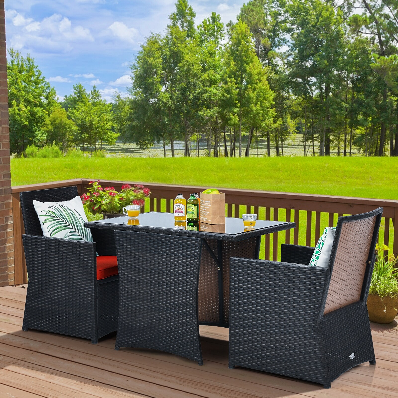 Slickblue D-CO-ER87186WH Patio-Conversation-Sets - View #2