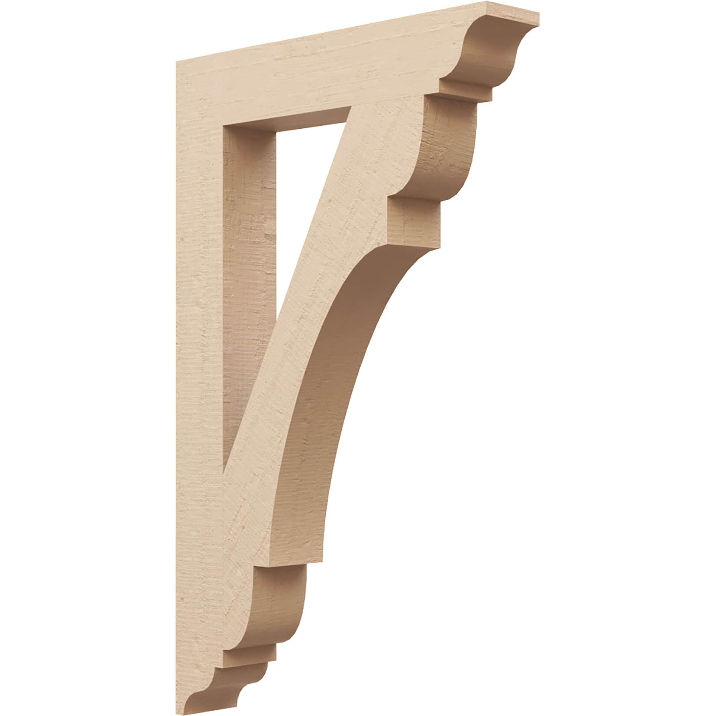Ekena Millwork 2114948 Olympic Rough Cedar Woodgrain TimberThane 3-1/2-in x 32-in x 20-in Brown Urethane Standard bracket
