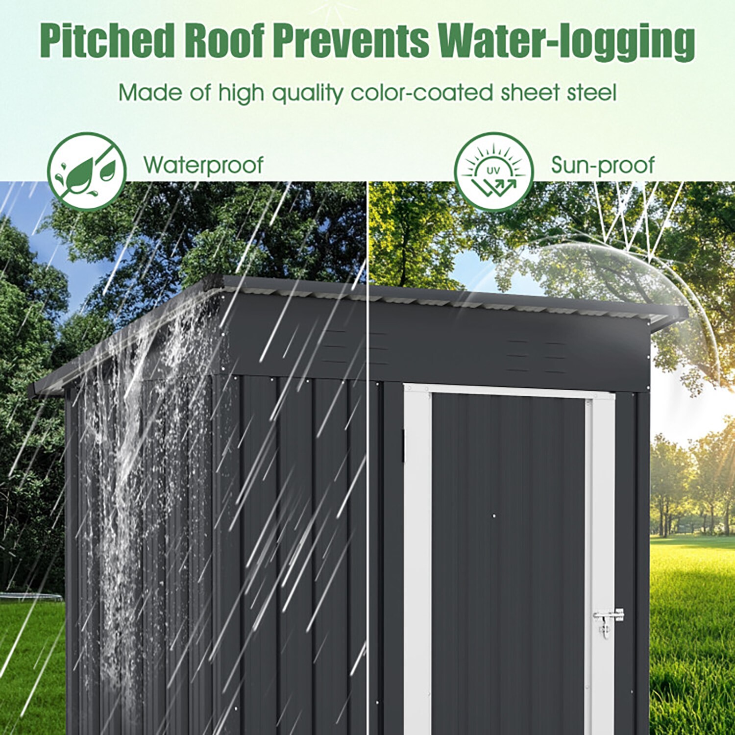 GZMR GR-GT48GR Metal-Storage-Buildings-Sheds - View #8