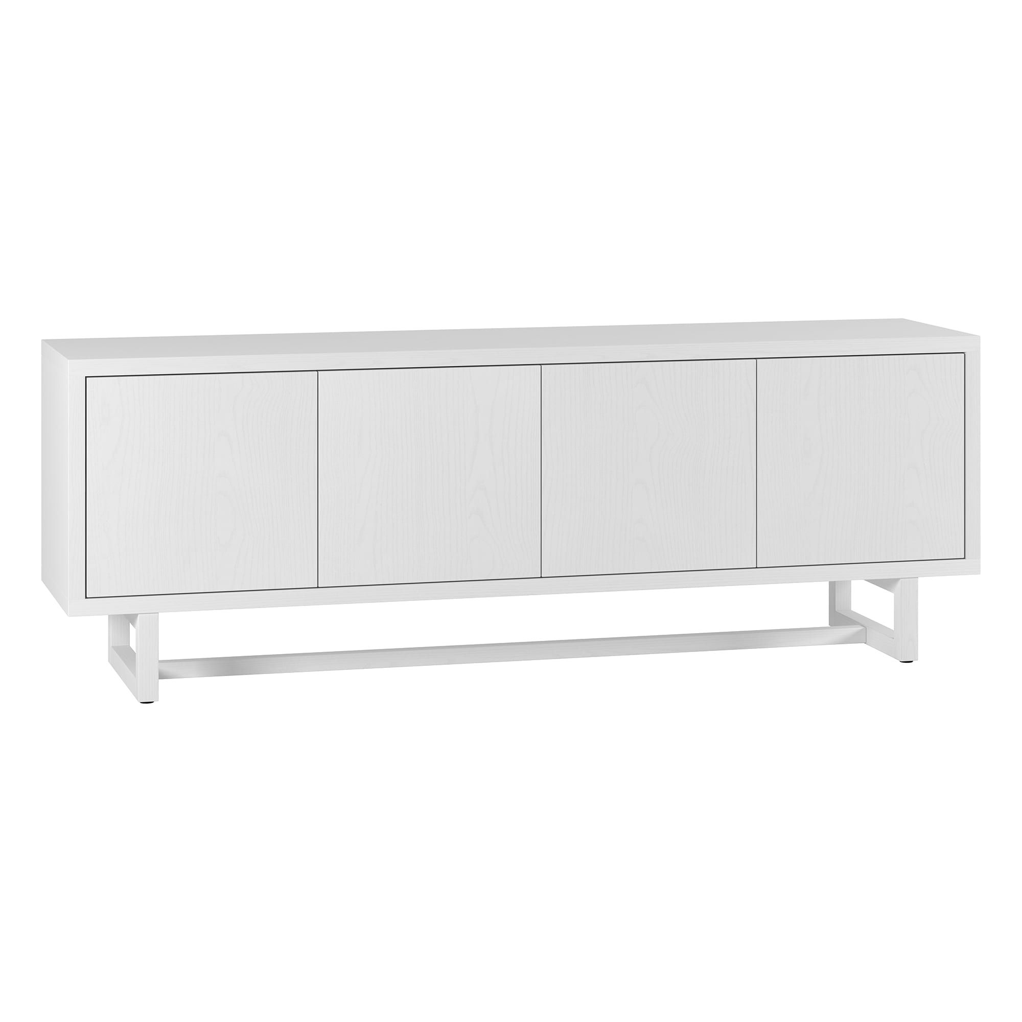 Hailey Home TV1988 Cutler Modern/Contemporary White TV stand ( Accommodates TVs more than 70-in )