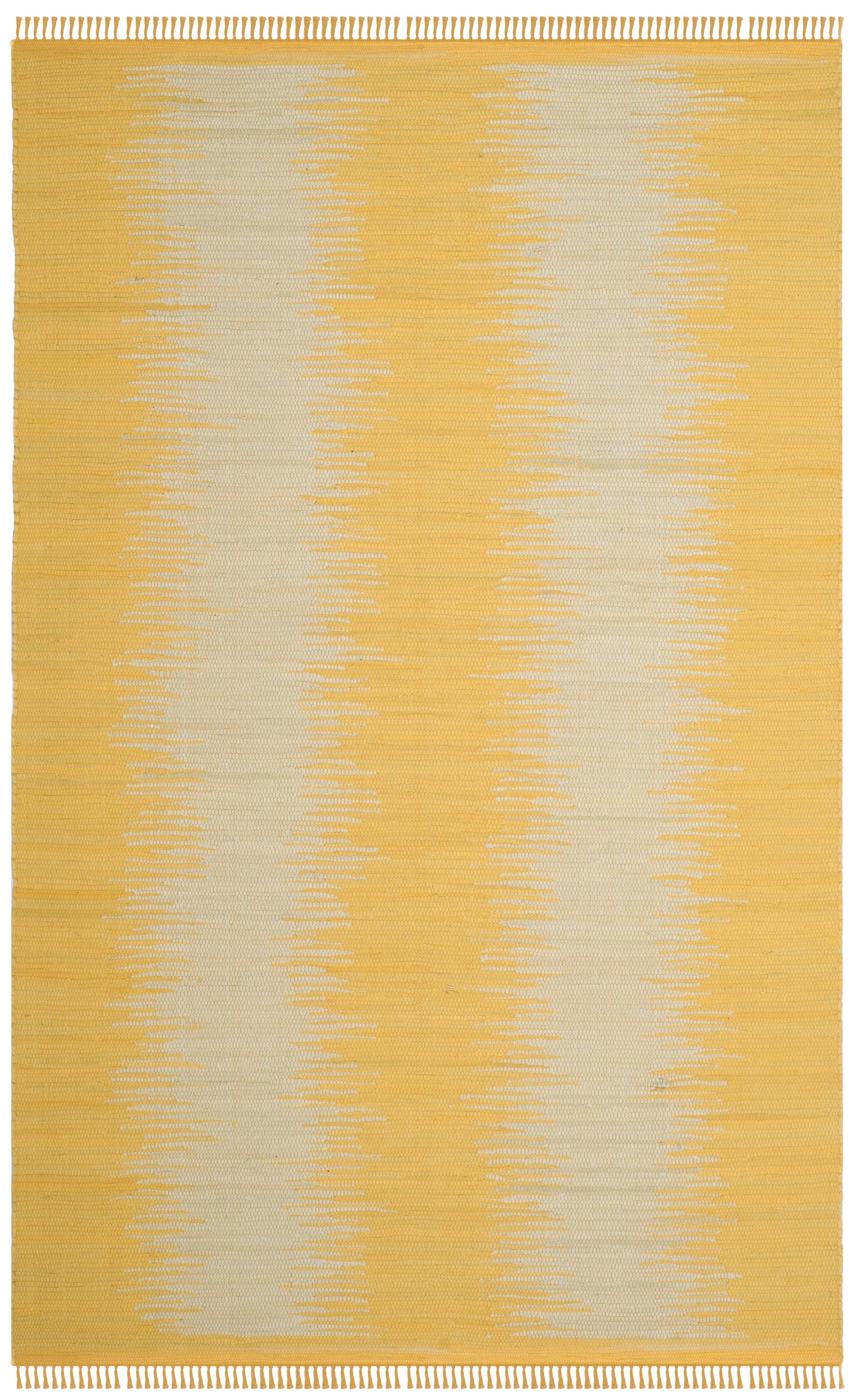Safavieh MTK718K-5 Montauk Salina 5 x 8 (ft) Cotton Gold Rectangular Indoor Abstract Coastal Area rug