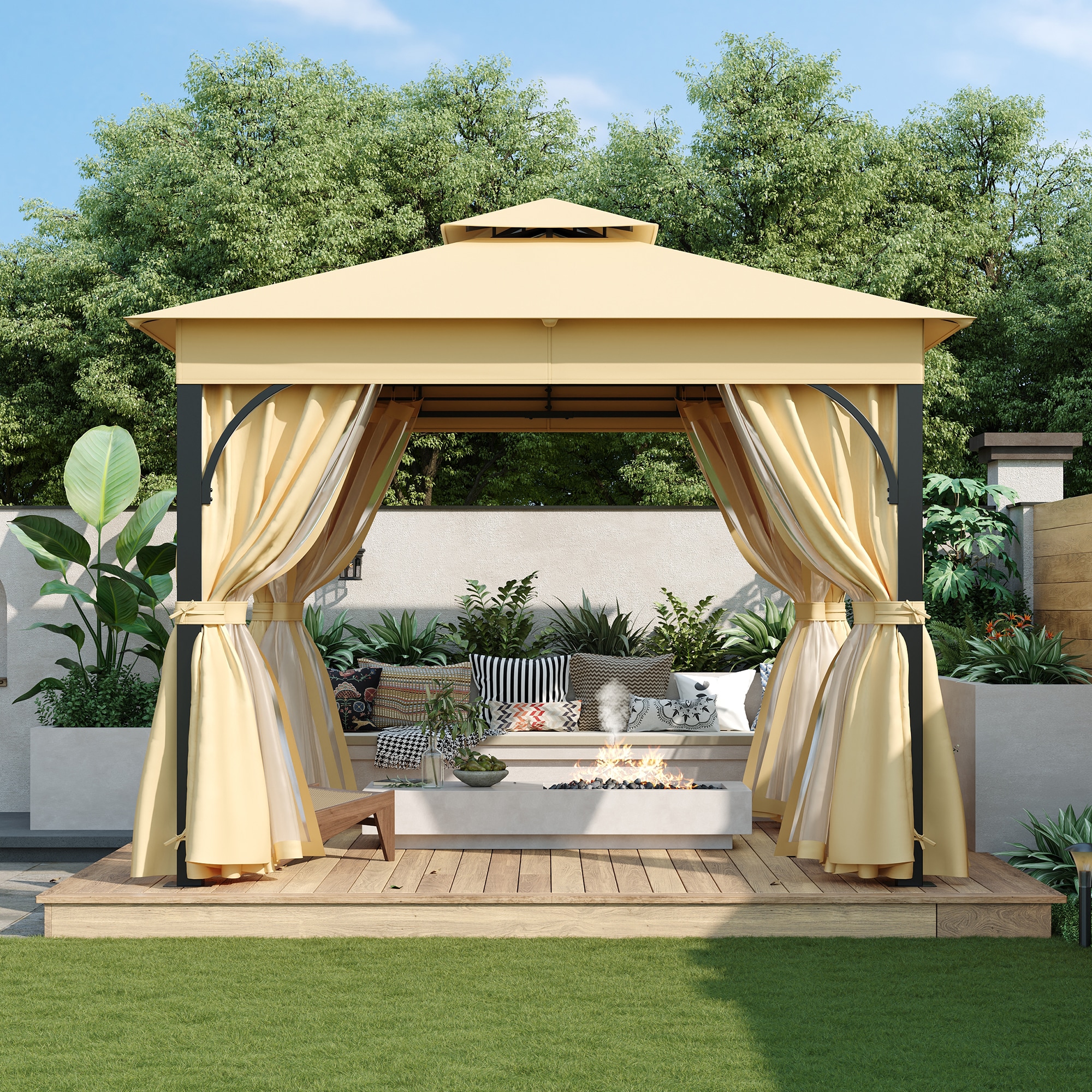 ModernLuxe L-N715P261160A Wood-Resin-Gazebos - View #2
