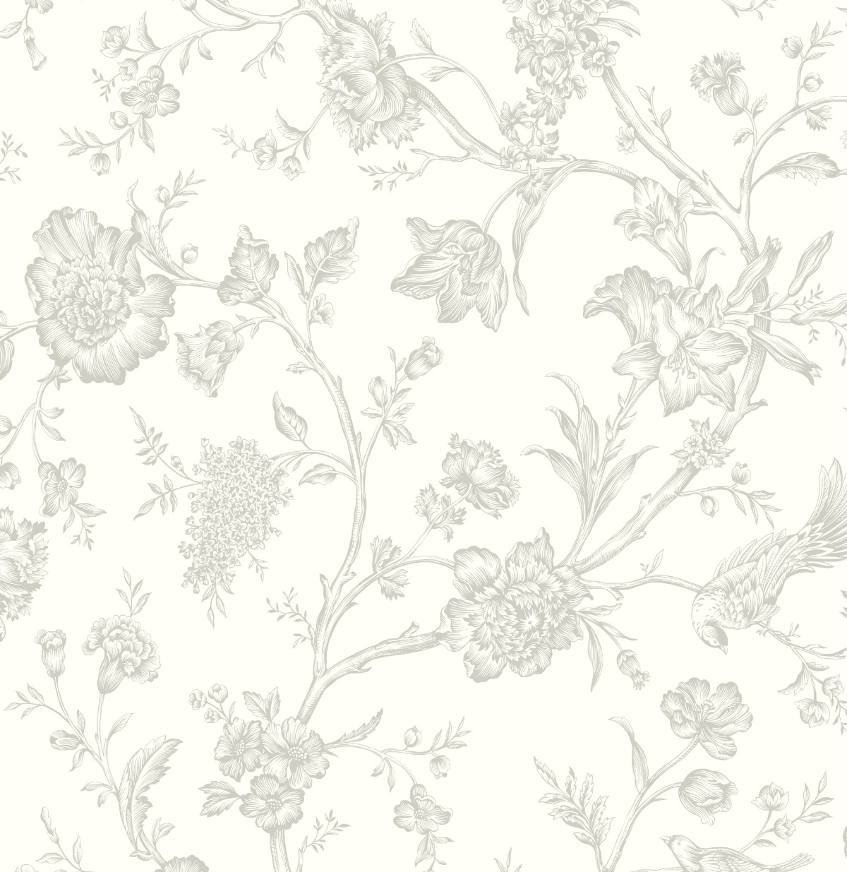 NextWall NW43405 40.5-Sq. Feet Harbor Mist Vinyl Chinoiserie Self-adhesive Peel and Stick Wallpaper