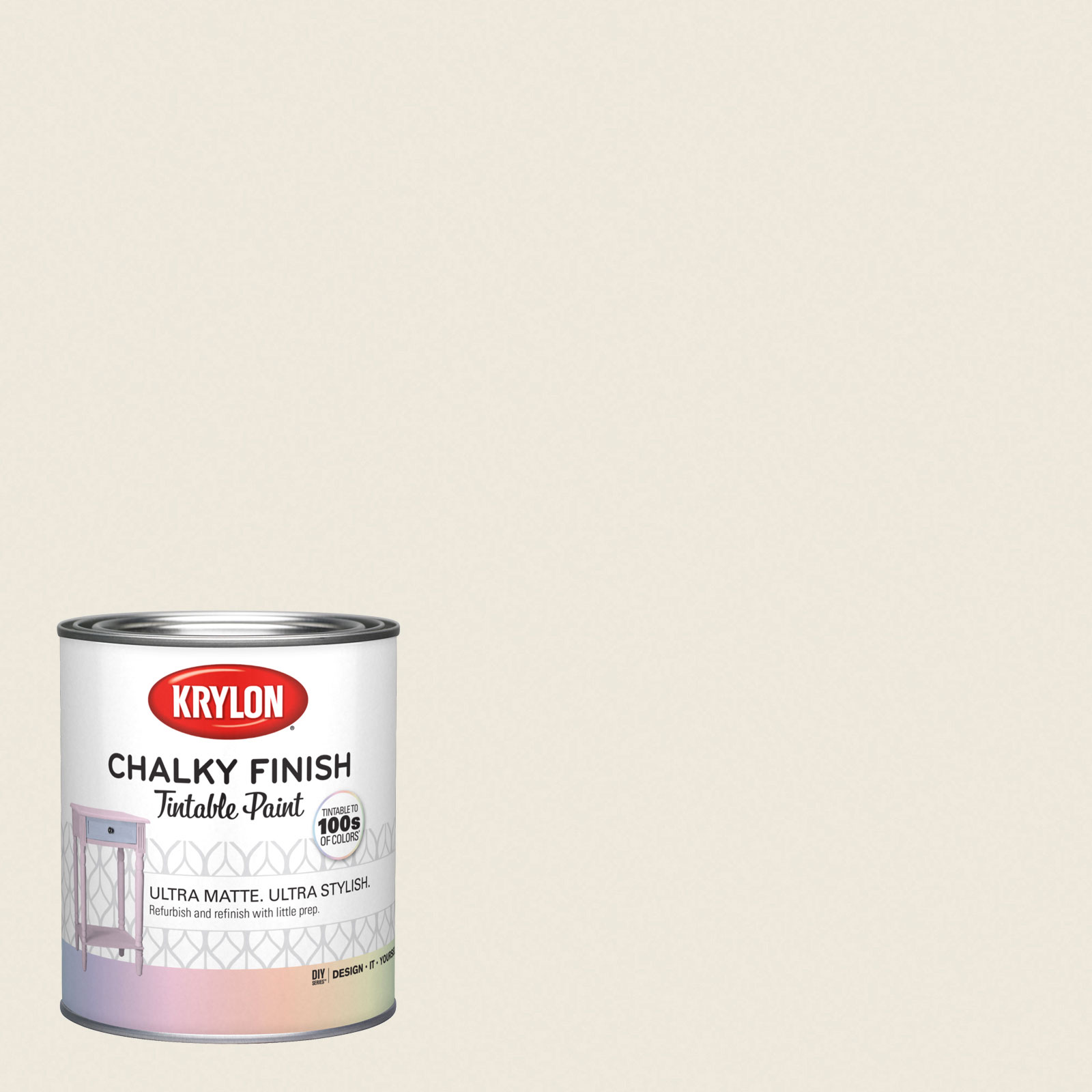 Krylon 7002-15-1693211 Water-based Chef White 7002-15 Chalky Paint (1-quart)