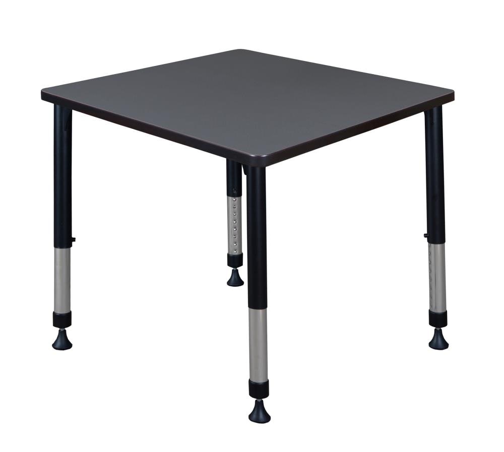 Regency TB3030GYAPBK Classroom Tables Gray 4-Person Training Table (30-in W x 34-in H)