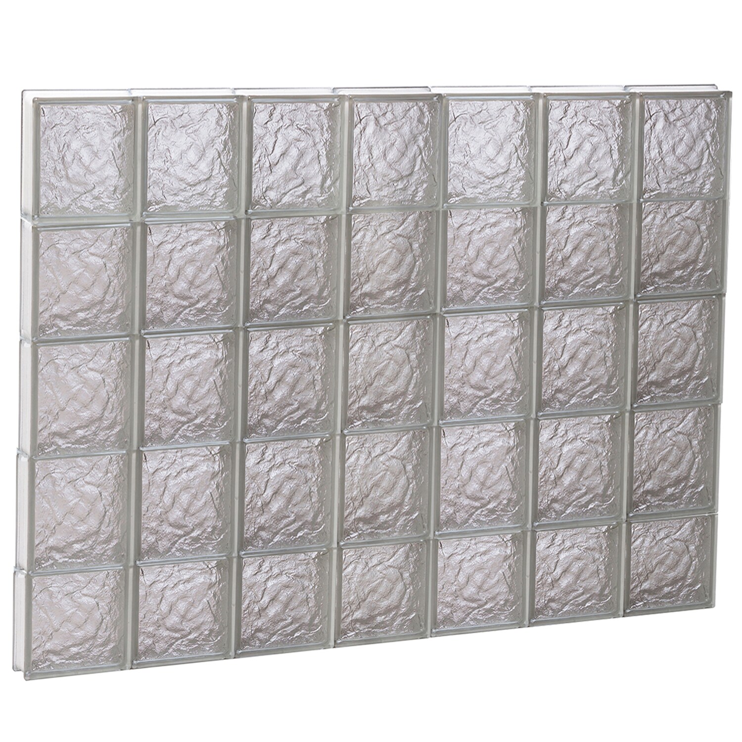 REDI2SET S4238IS Ice Glass 40.25-in x 36.75-in Frameless Replacement Glass Block Window