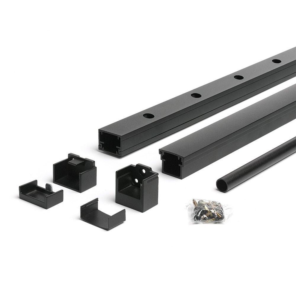 Trex 780124 Signature 6-ft x 42-in Charcoal Black Aluminum Deck Rail Kit