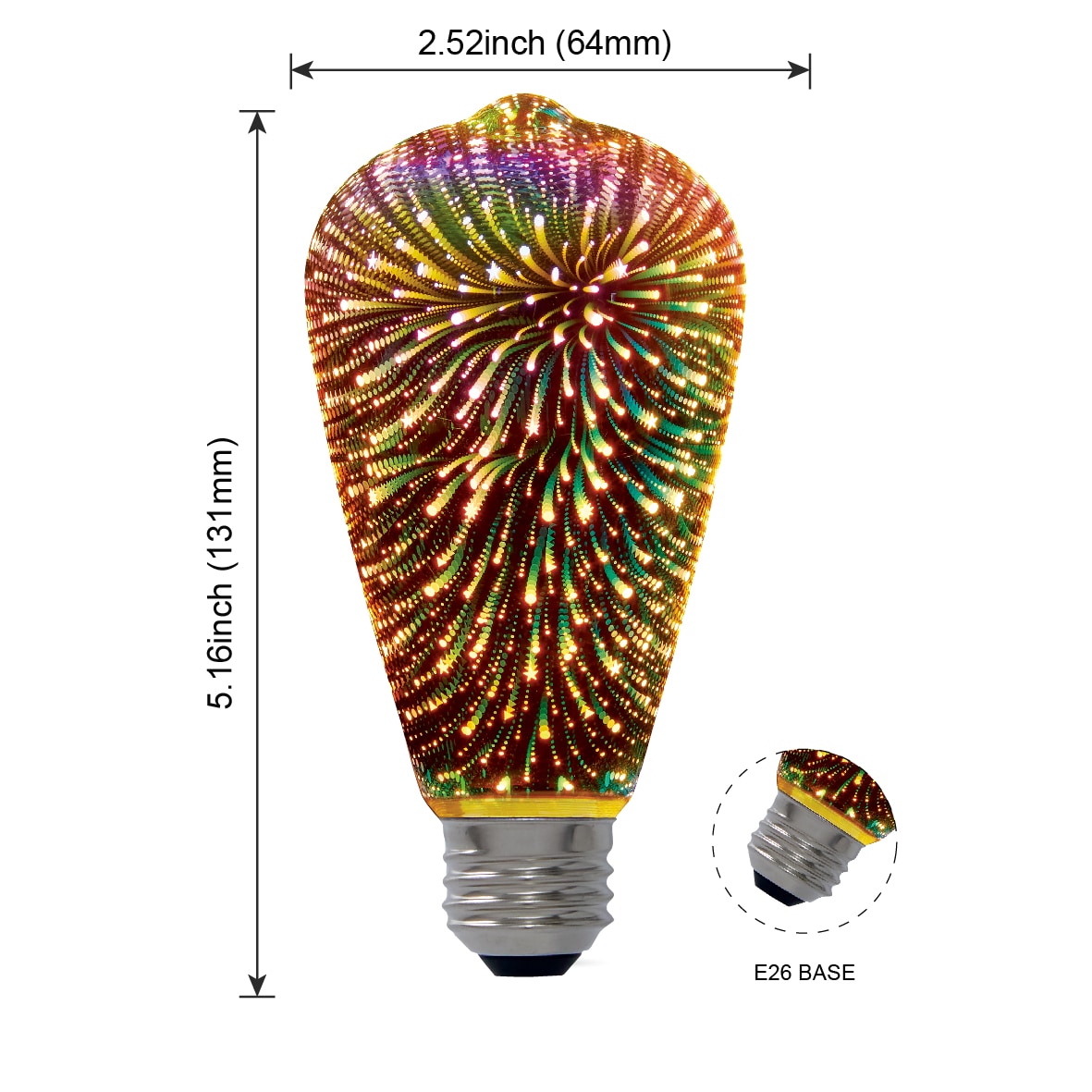 Light Efficient Design RP-LBI-G1-3F-10W-40K-WC BARKIT - Bees Lighting