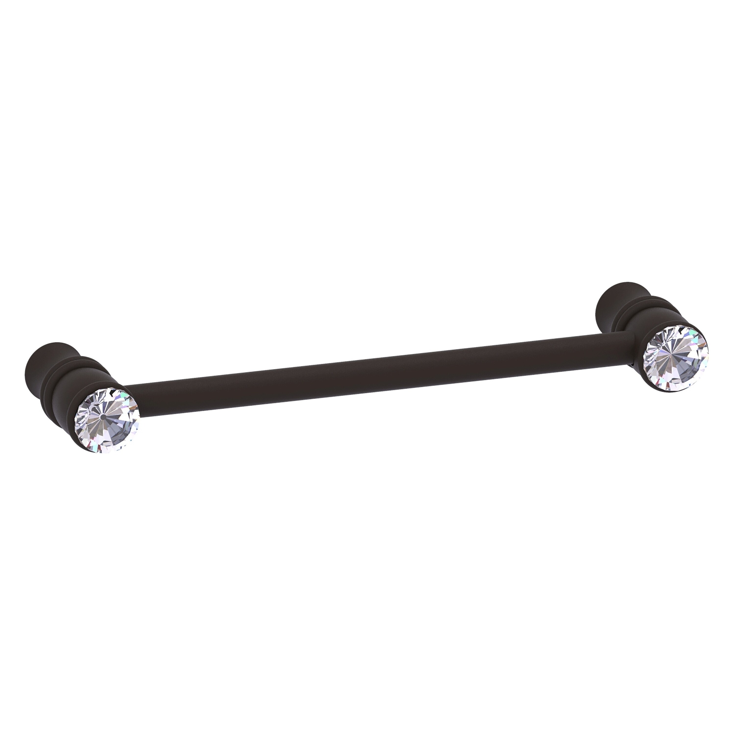 Allied Brass CC-30-5-ORB Carolina Crystal 5-in , 128mm Center to Center Oil Rubbed Bronze Dual Mount Cylindrical Bar For Use on Appliances Drawer Pulls