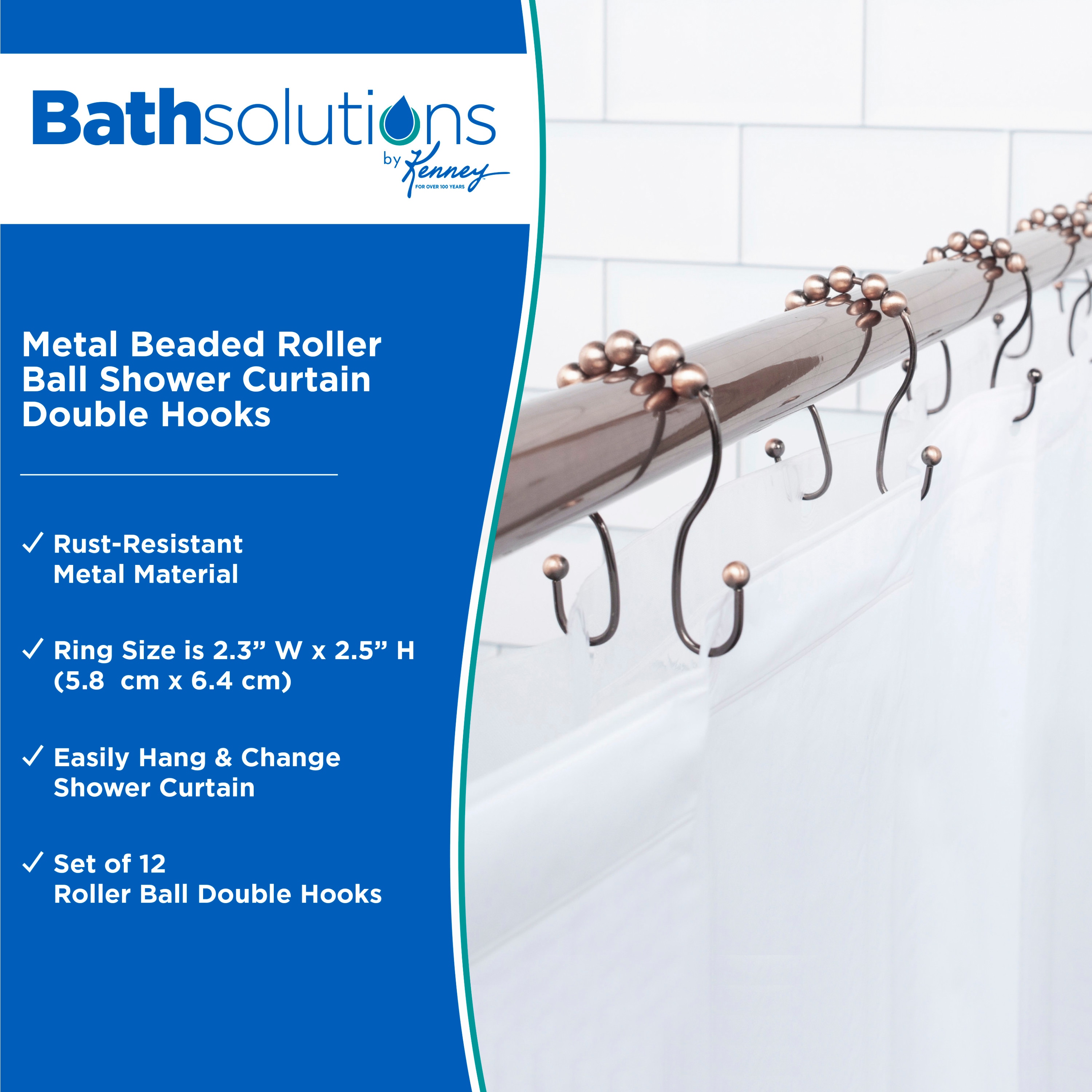 Kenney KN67122V1 Shower-Rings-Hooks - View #2