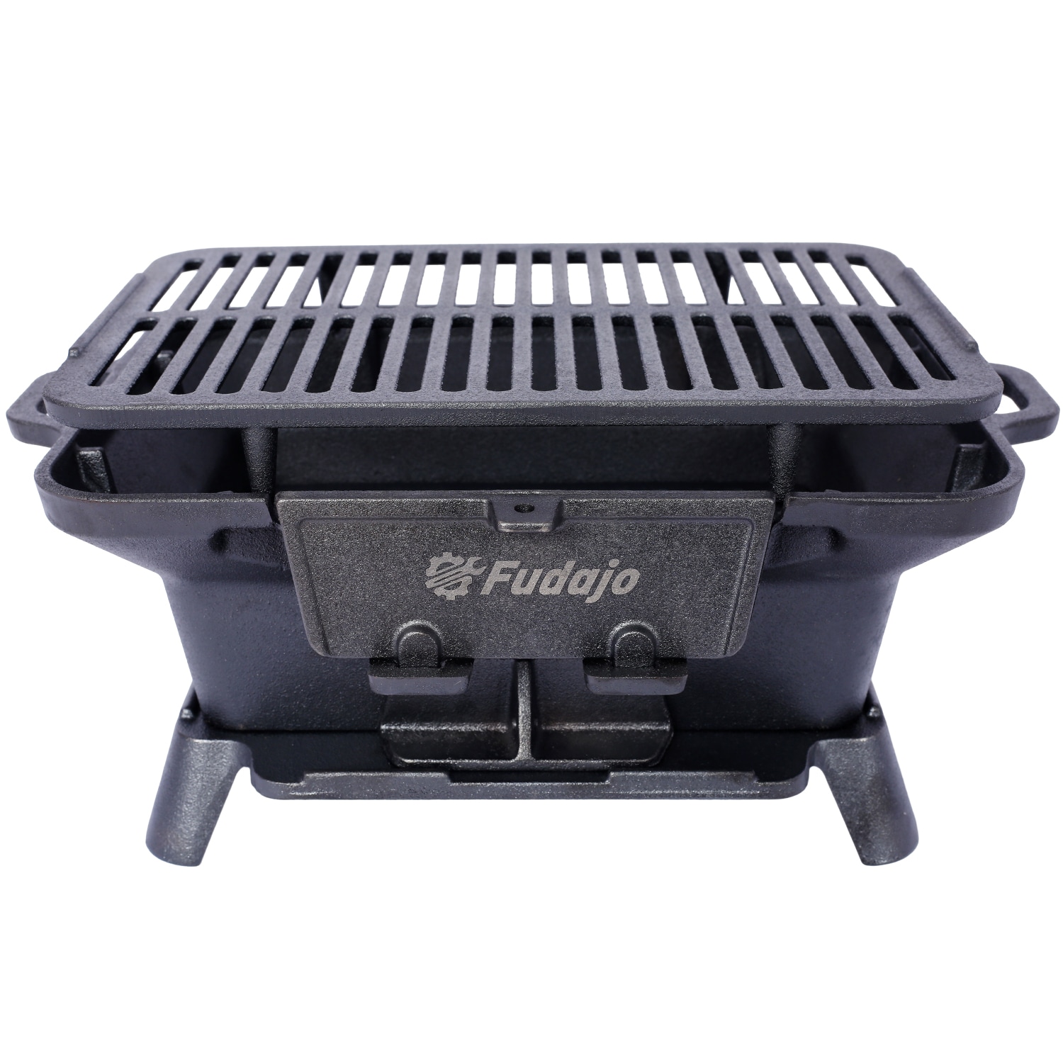 Streamdale Furniture Streamdale Oval Cast Iron Grill Outdoor Charcoal Grill and Skillet #W465P191411