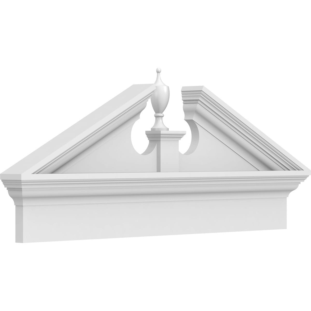 Ekena Millwork PEDPC036X160ACR00 36-in W x 15.875-in L PVC Pediment