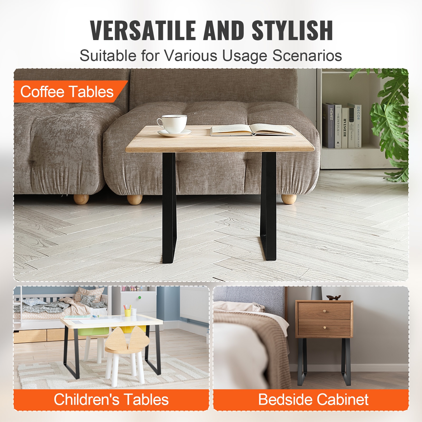 VEVOR TZTXFGZTHSGT4FXJ0V0 Wood-Table-Legs - View #9