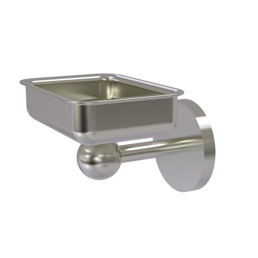 Bathroom Brushed Nickel Bath Stainless Steel Soap Dish Holder Wall Mount 