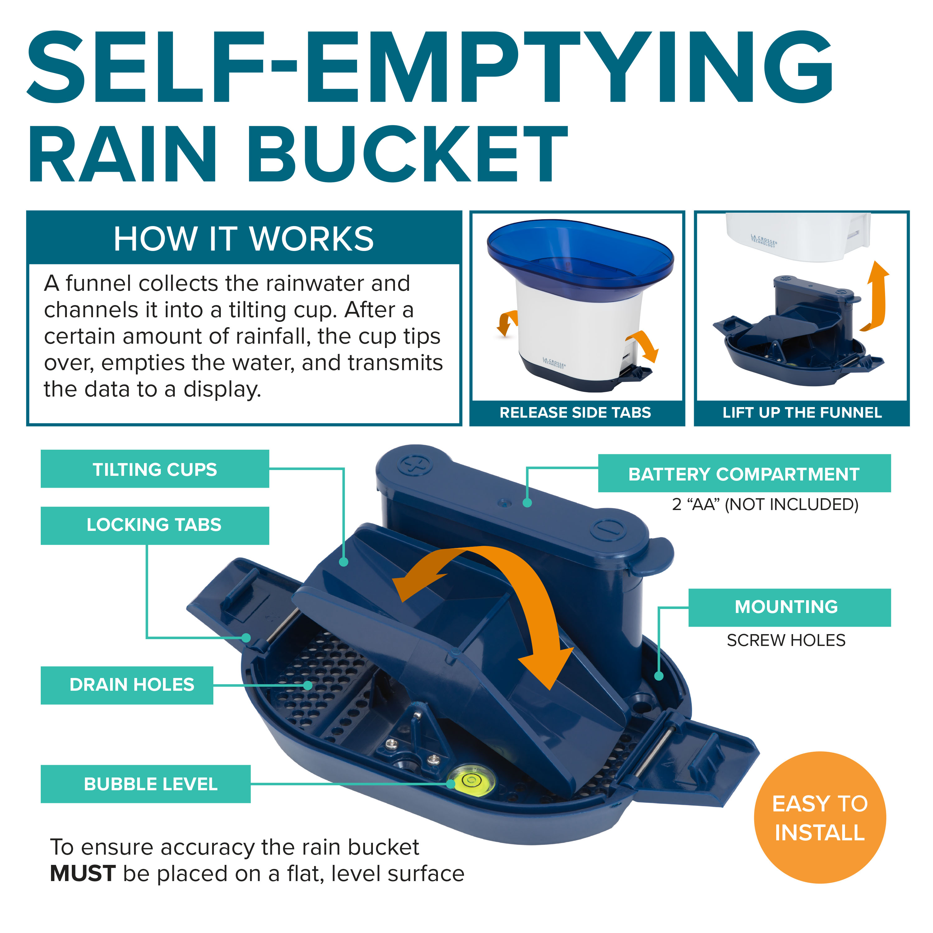 La Crosse Technology 724-1415BL Rain-Gauge - View #6