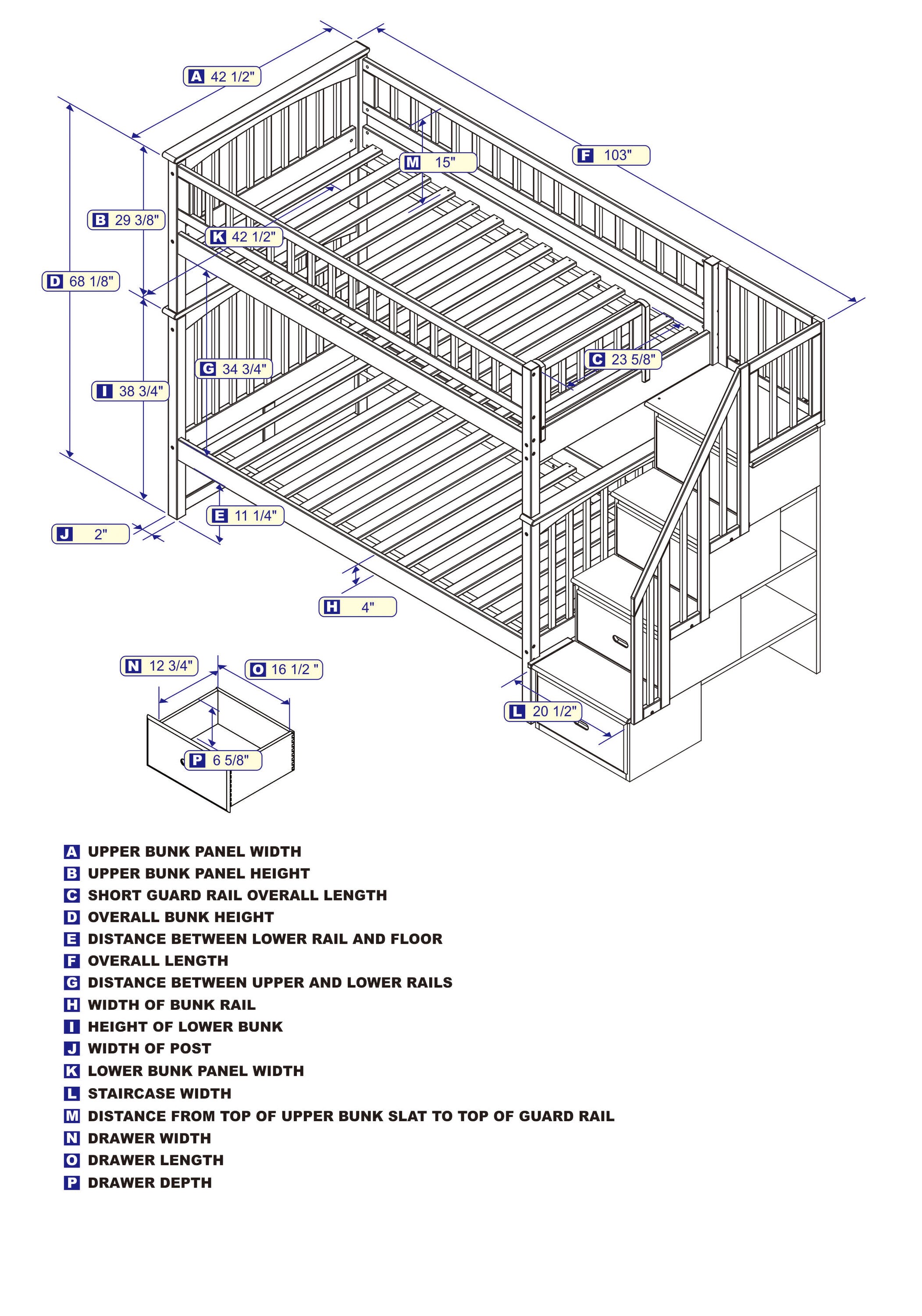 AFI Furnishings AB55604 Bunk-Beds - View #6