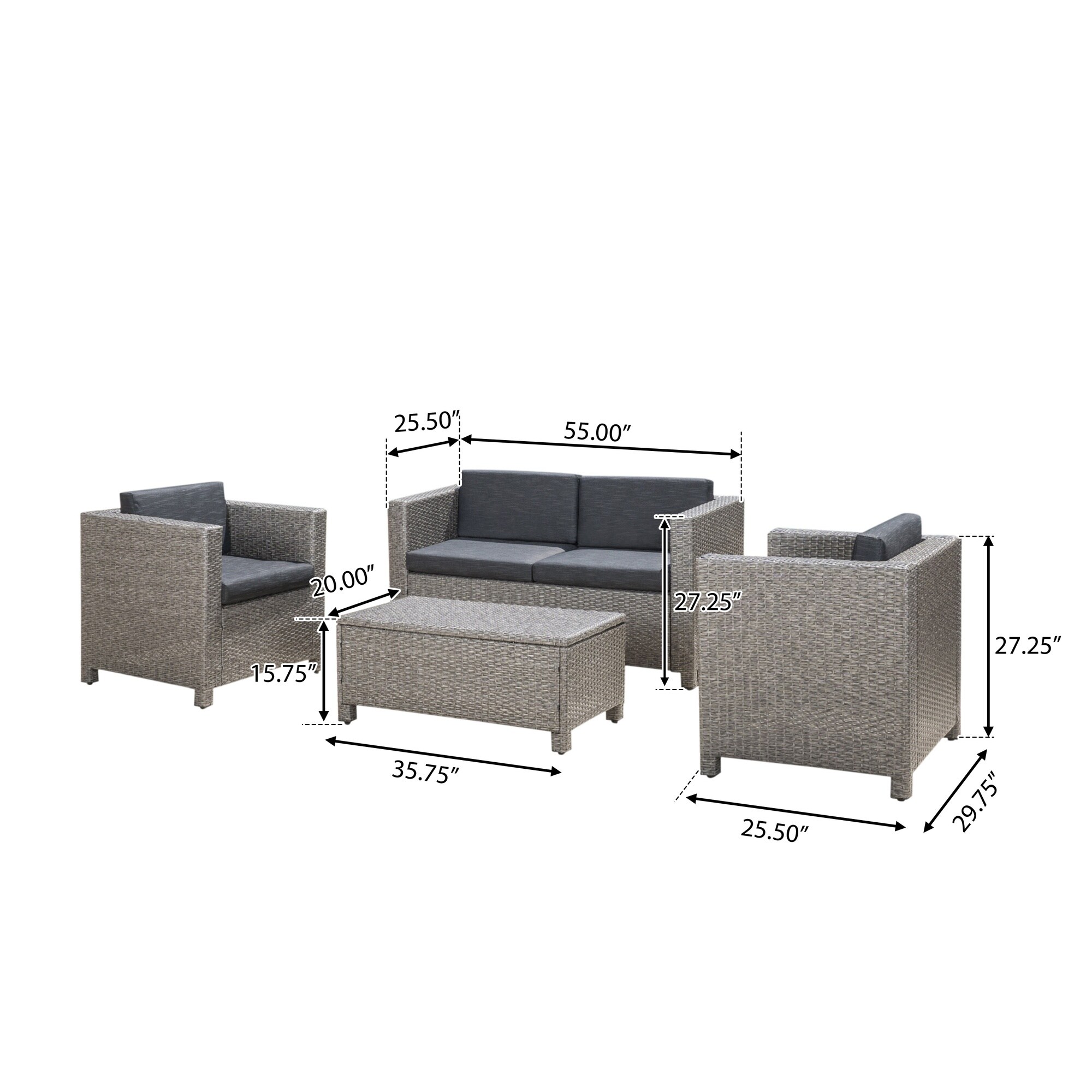 HyperDrop Cart B-3EI615SNPCR0 Patio-Dining-Sets - View #5
