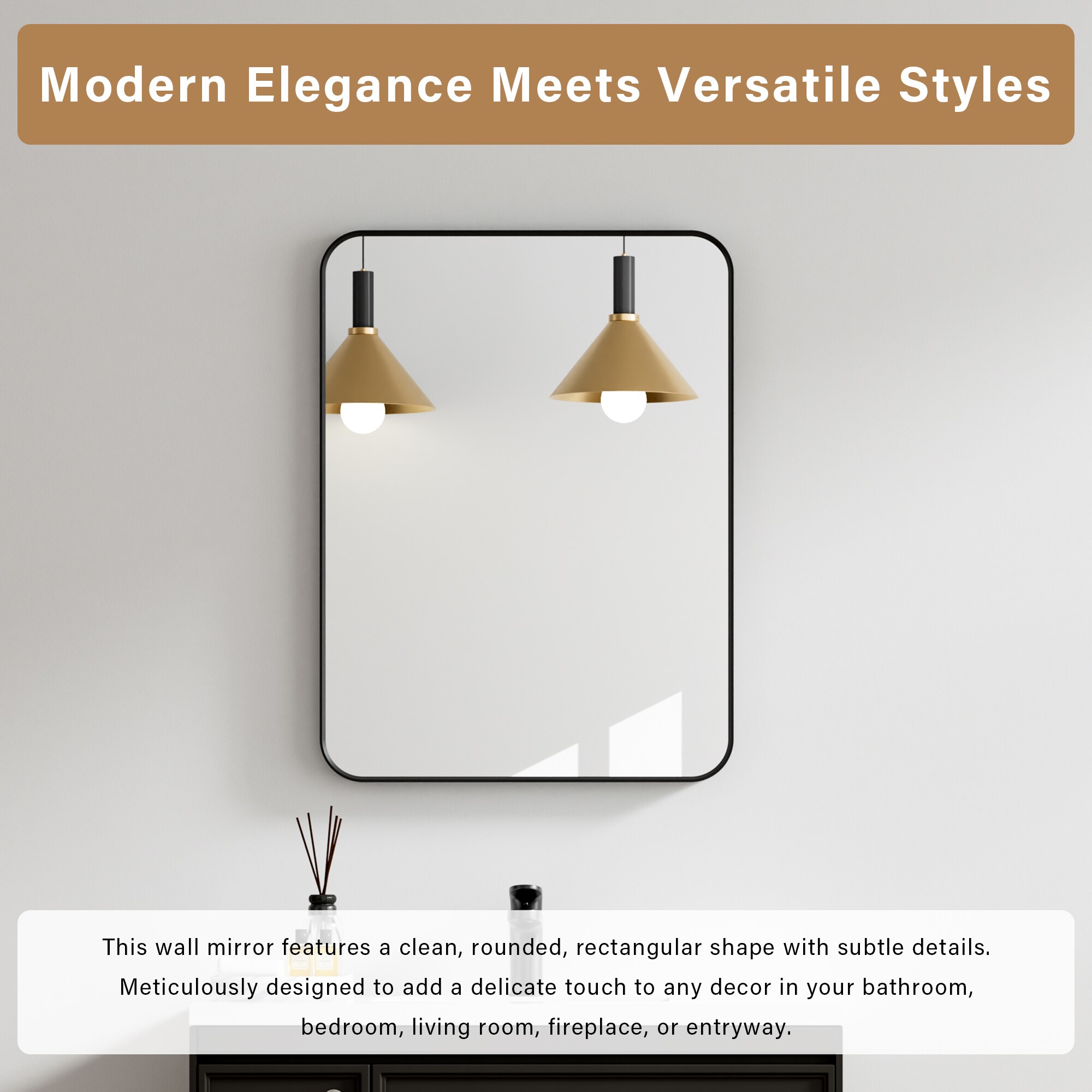 CALVON F1ABMR2432BK Decor-Mirrors - View #7