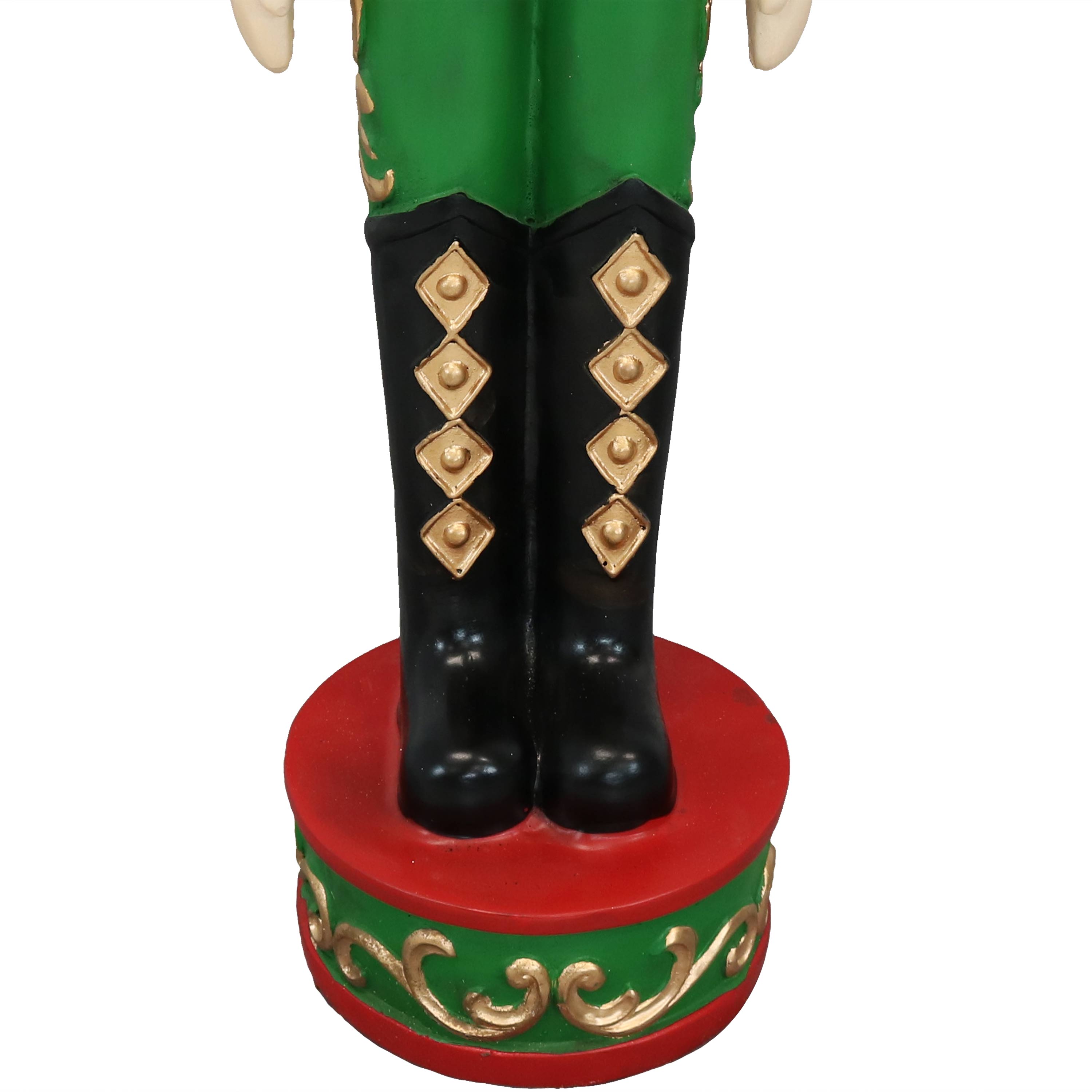 Kristoff 37" Red and Green Polyresin Nutcracker Soldier