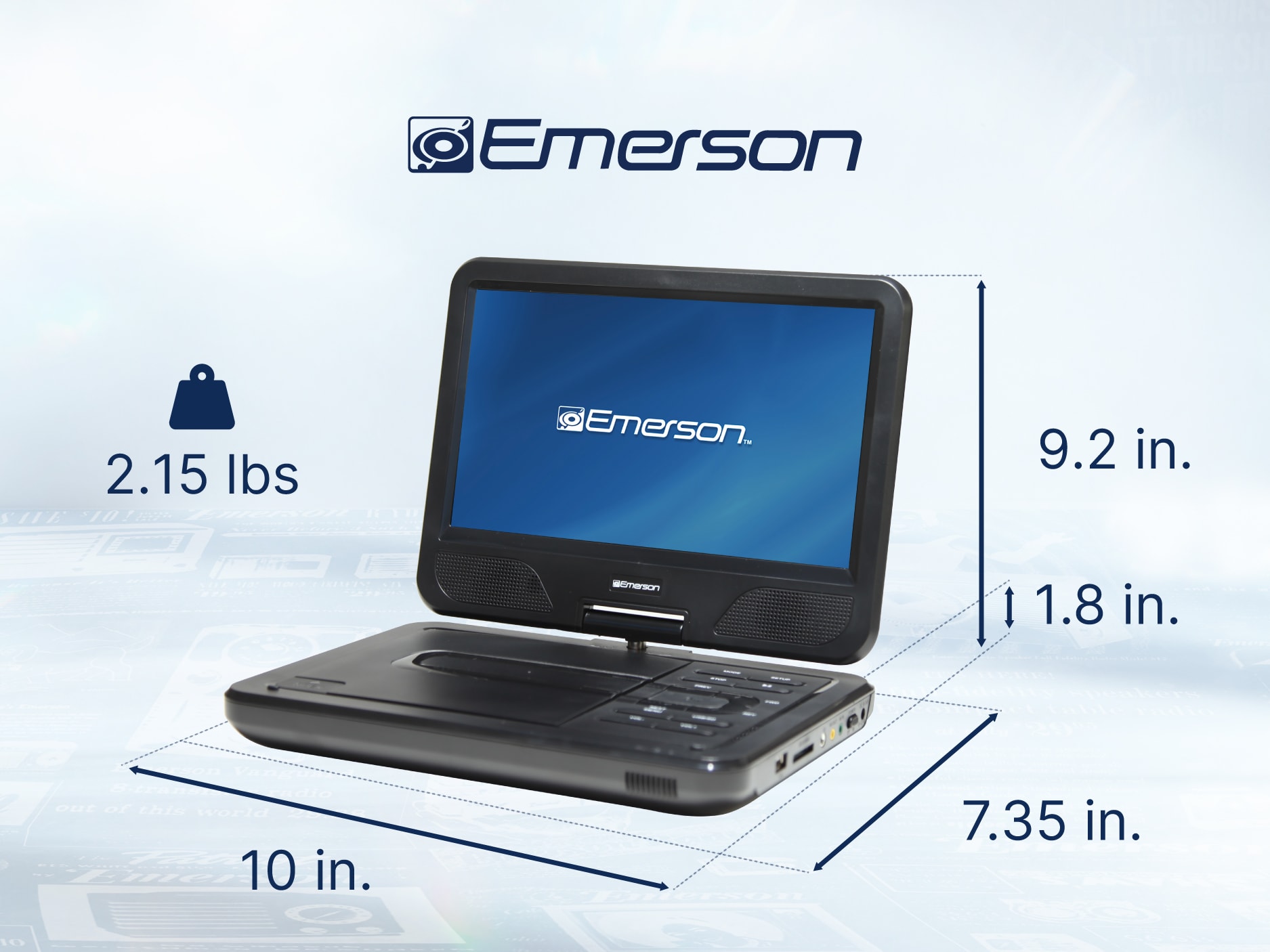 Emerson EPD-1001 Blu-Ray-Players - View #3