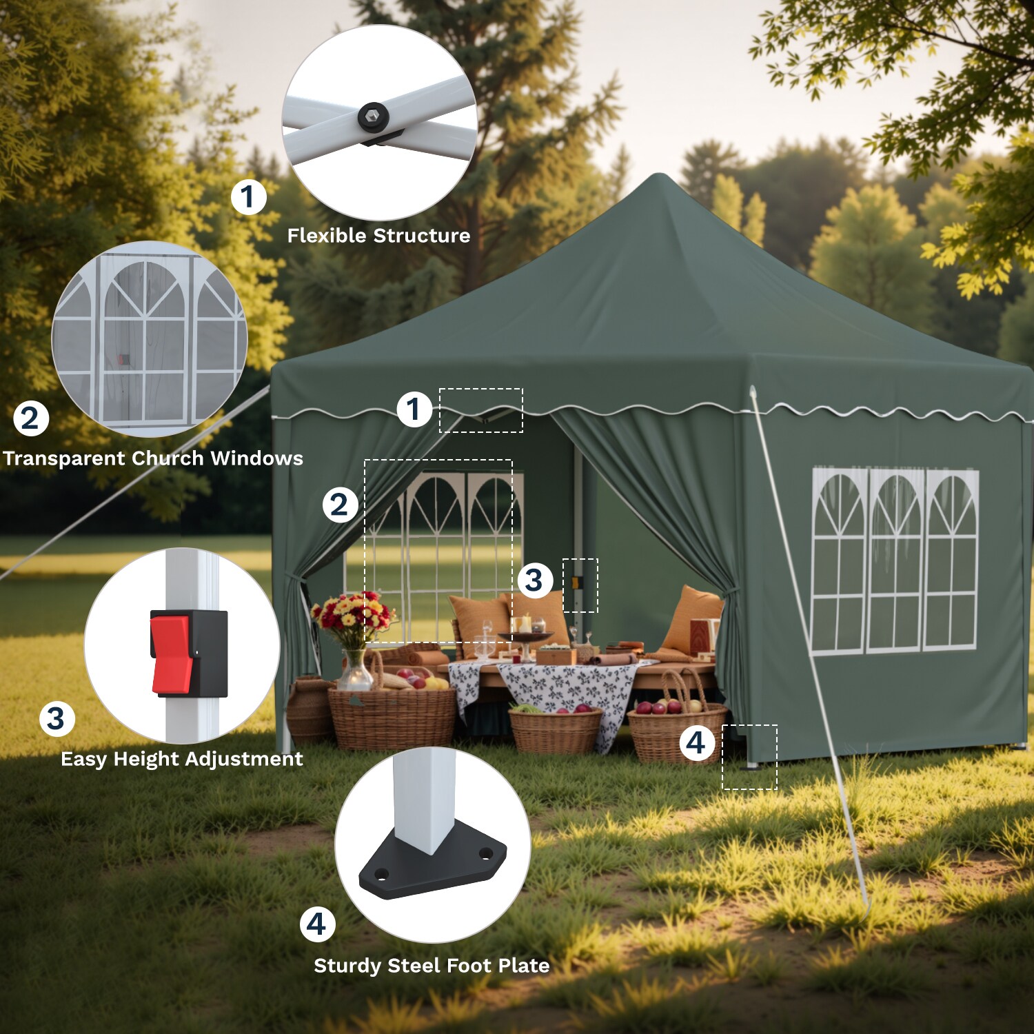 Patiowell LS-0761-10GY Canopies-Sl - View #4