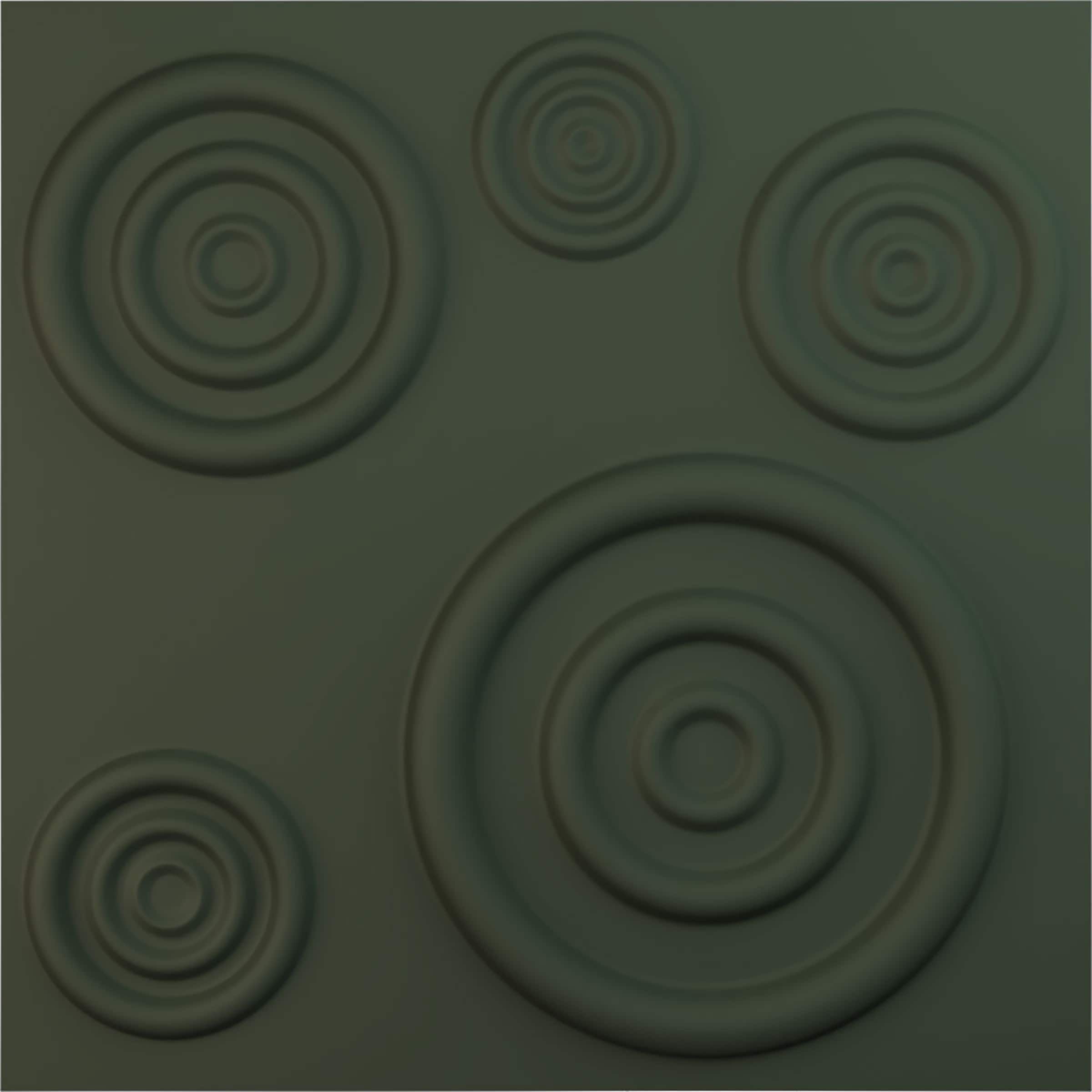Ekena Millwork WP20X20REGHC-CASE-12 19-5/8-in x 19-5/8-in Embossed Paintable/Stainable Green PVC Wall Panel ( 12 -Pack, Covers 133.5-sq ft )
