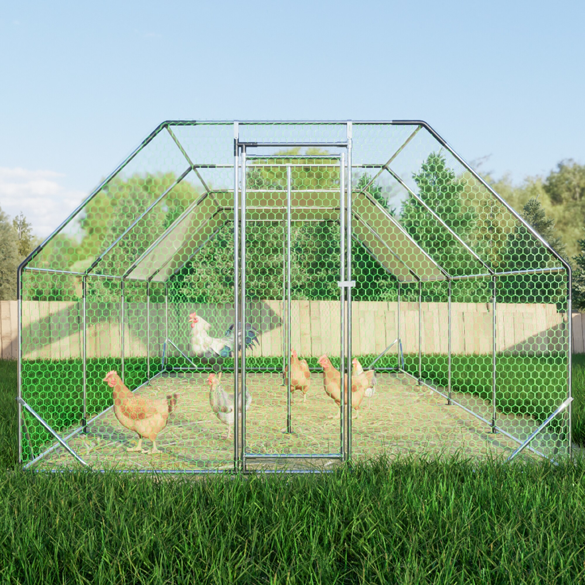 Kahomvis CX-QPW12-0020 Chicken-Coops-Rabbit-Hutches - View #5