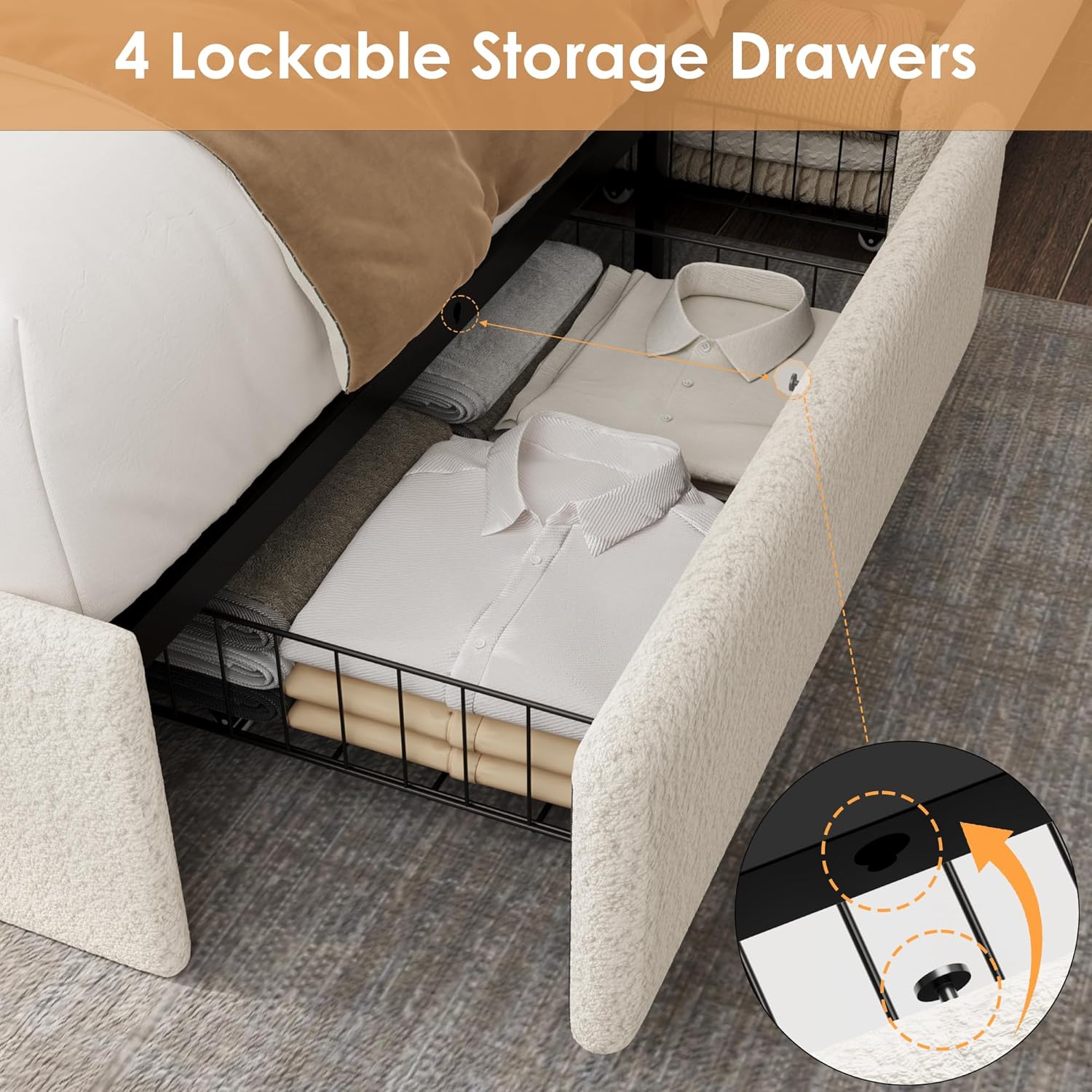 Qeetex LHF-BED-PHK-338SP7SG beds - View #5