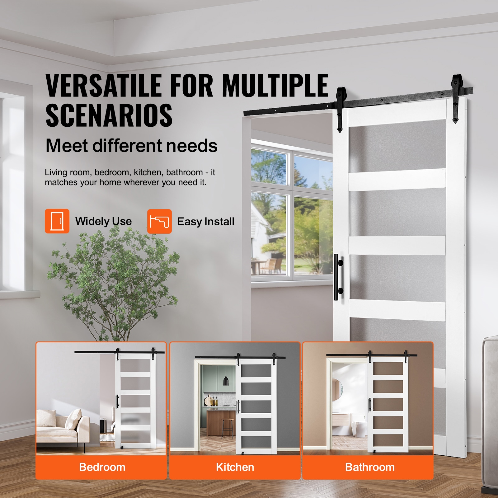 VEVOR SCBLGCMTZSMM00711V0 Barn-Doors - View #2