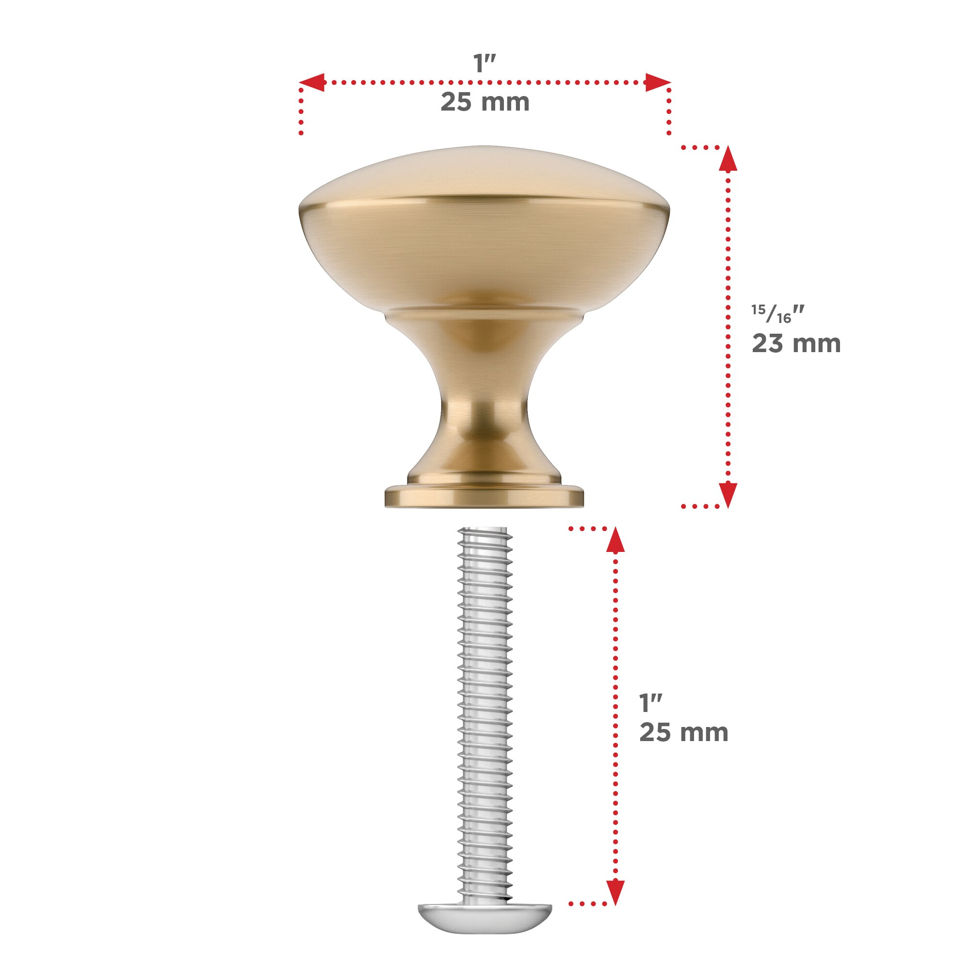 Richelieu BP904125CHBRZ Cabinet-Knobs - View #3