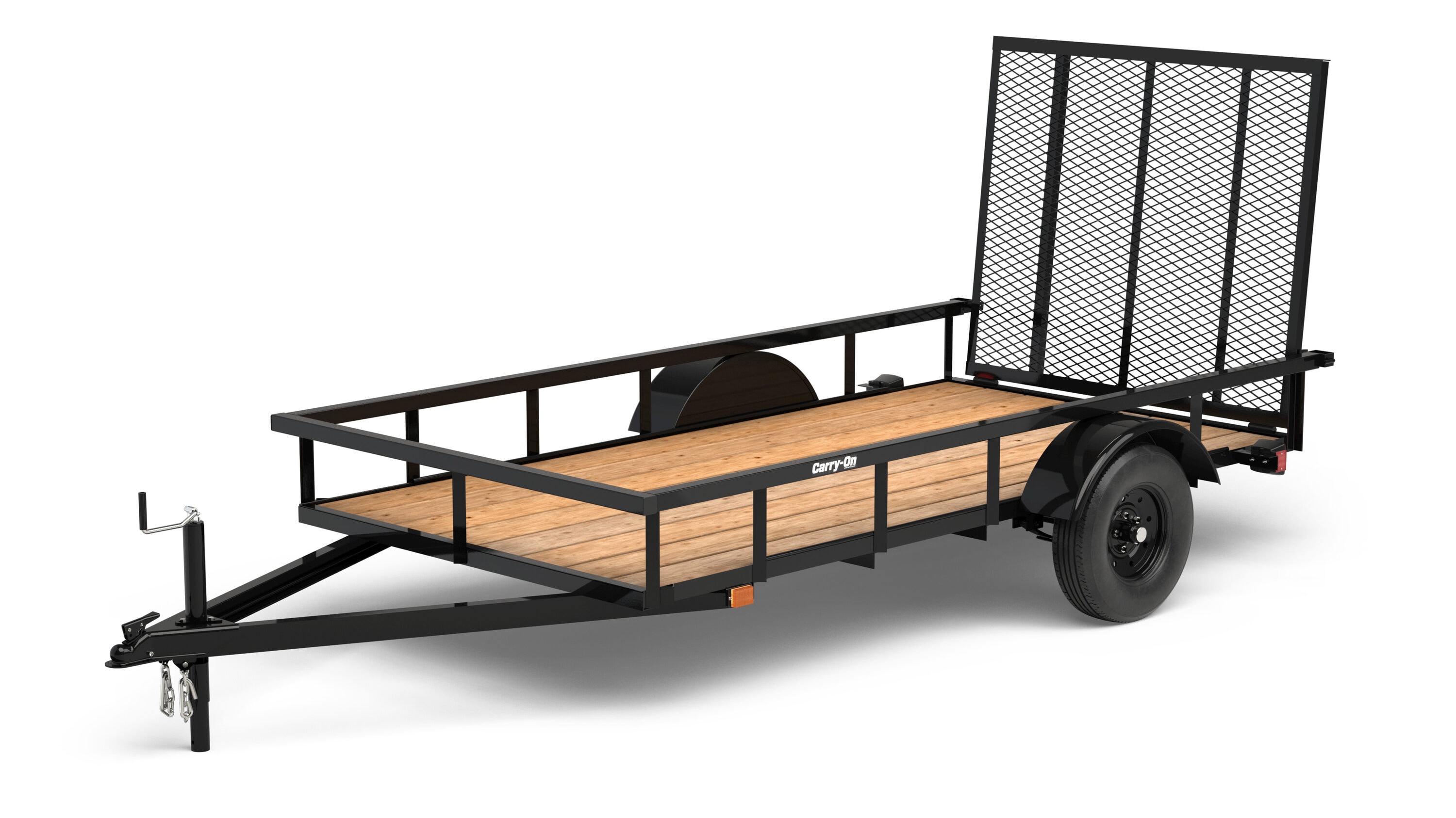 Carry-On Trailer 5X10LGW2K 5-ft x 10-ft Treated lumber Utility Trailer with Ramp Gate ( 1300-lb Capacity )