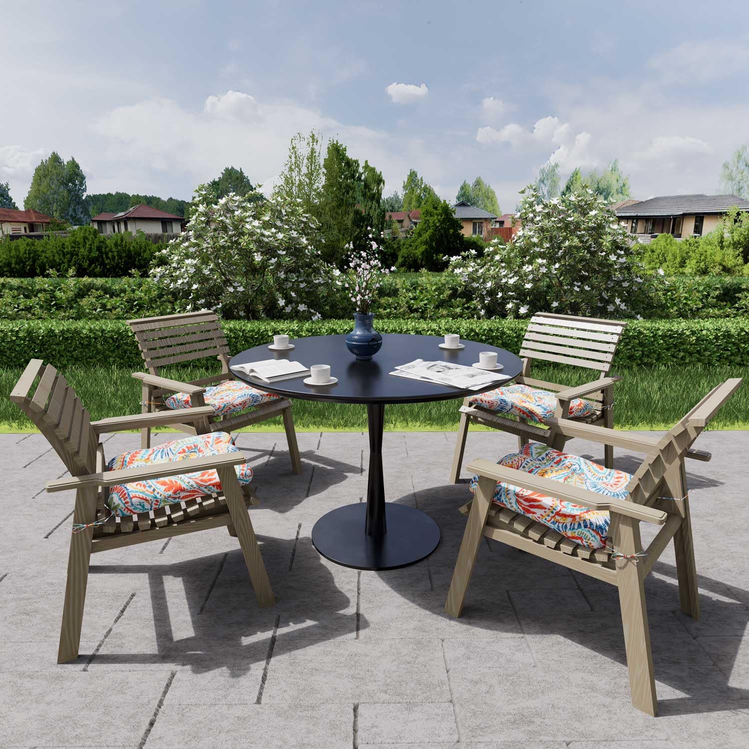 Aoodor A061-MRERE Patio-Furniture-Cushions - View #7