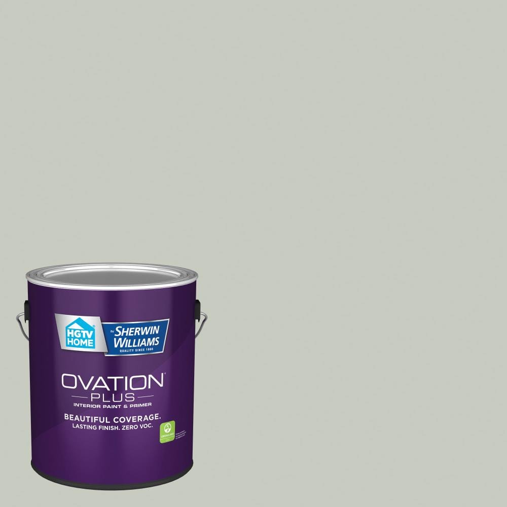 HGTV HOME by Sherwin-Williams 5005-3B-2557216 Ovation Plus Eggshell Sparkling Sage 5005-3B Latex Interior Paint Paint + Primer ( 1-gallon )