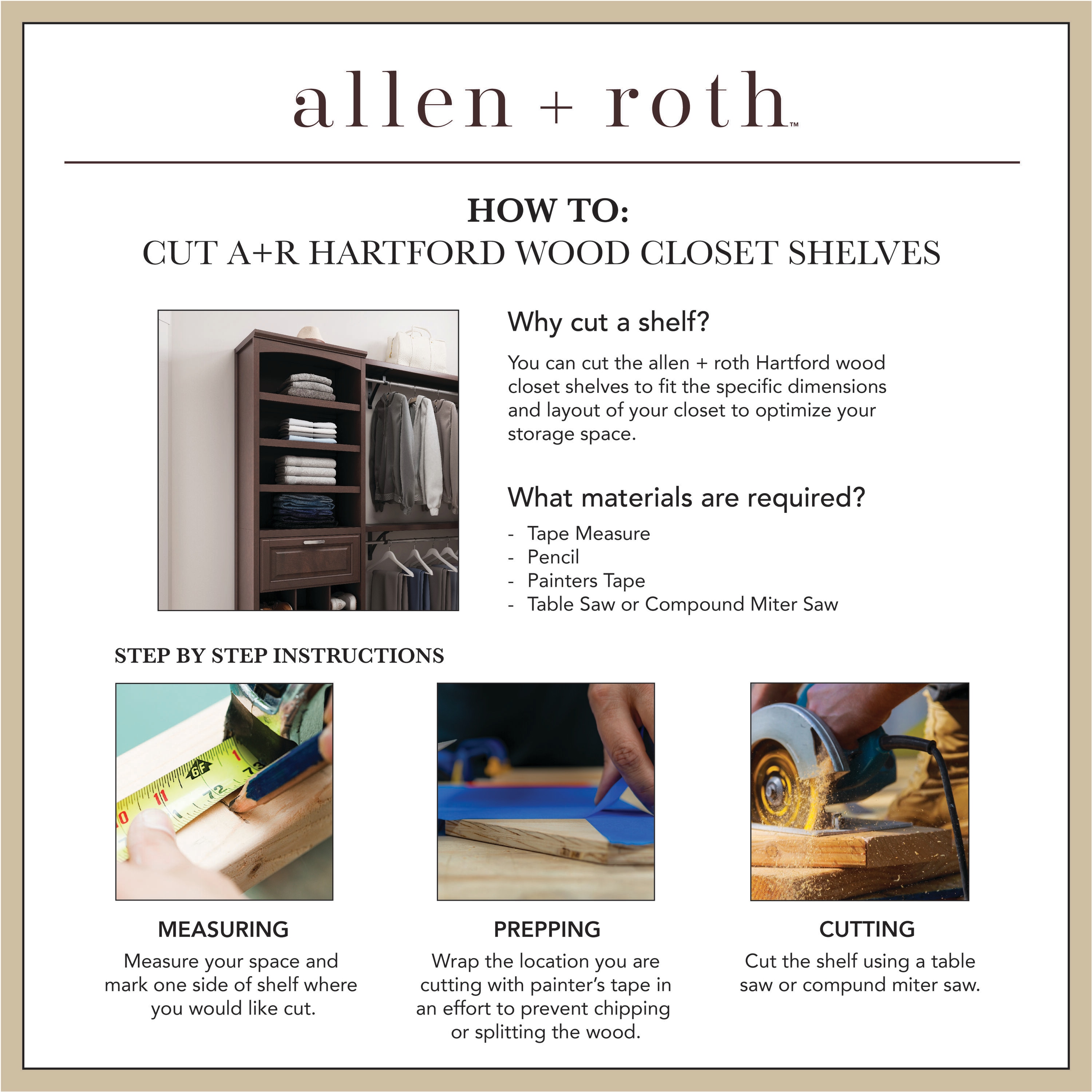 allen + roth LWSSS1621-1J Wood-Closet-Shelves - View #3