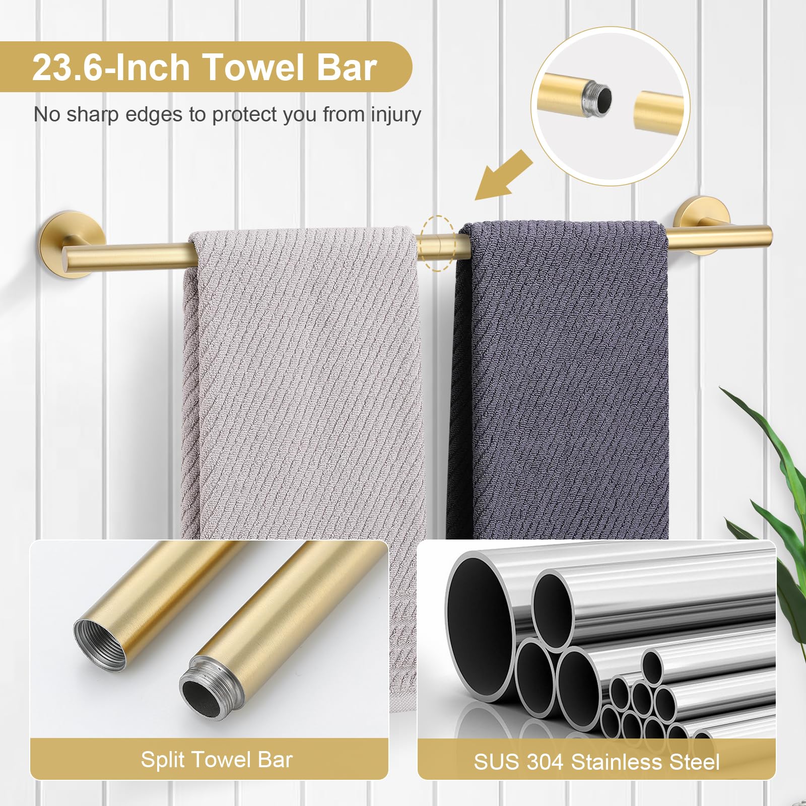 Numhew NHBEN33461 Decorative-Bath-Hardware-Kits - View #3