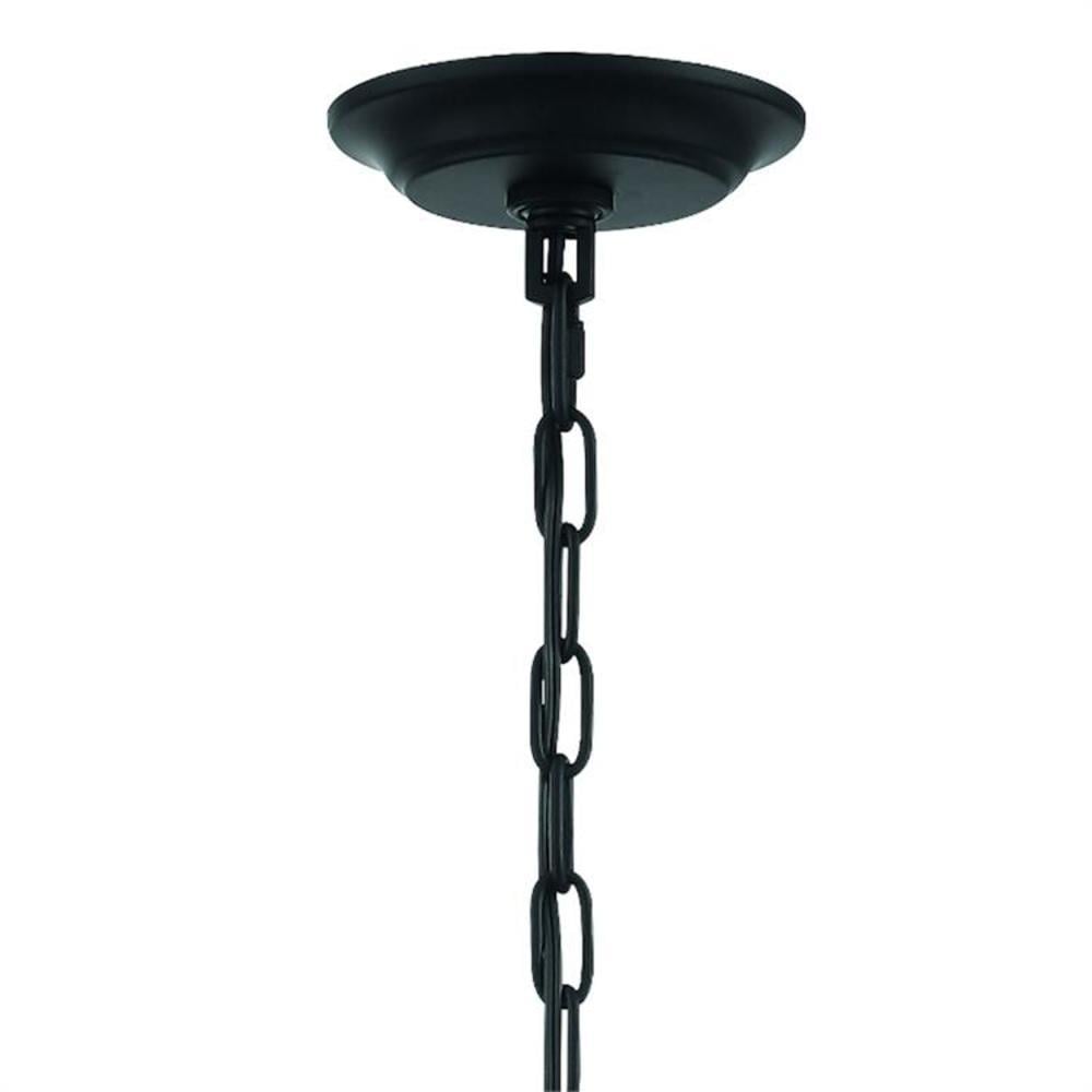 Elegant Black Crystal 4-Light Candelabra Chandelier