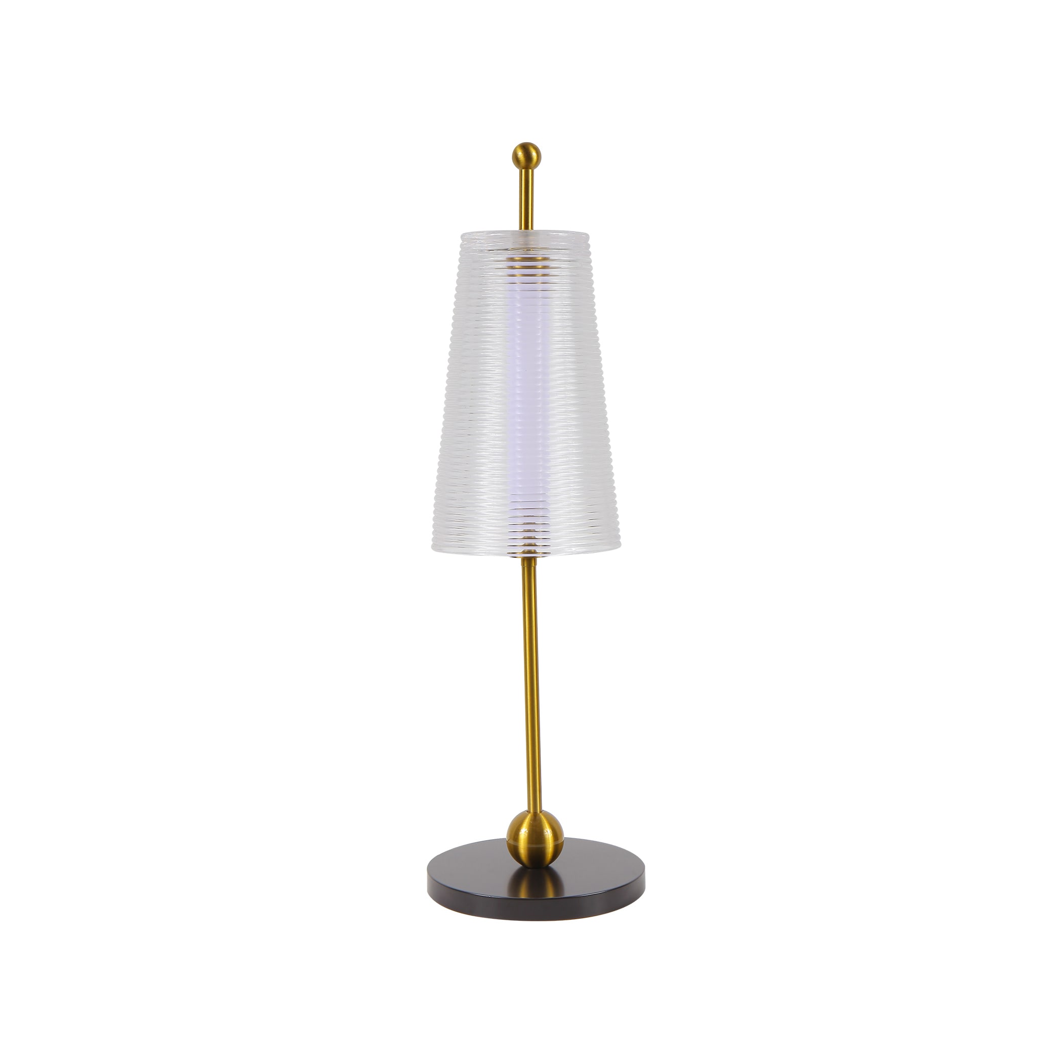 Schrijfmachine Grappig Uitmaken VONN Lighting Toscana 20-in Orb with Antique Brass LED Touch Table Lamp  with Glass Shade in the Table Lamps department at Lowes.com
