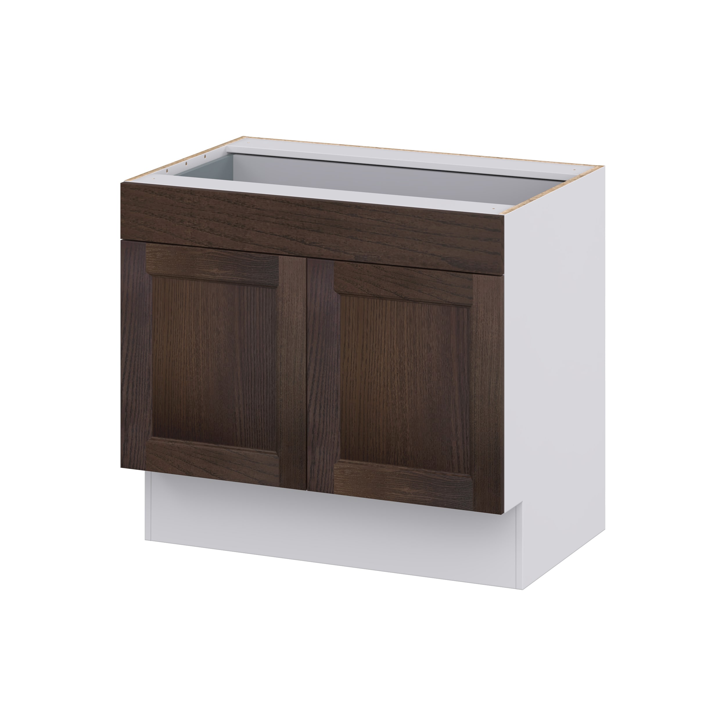 Hugo&Borg 36-in W x 32.5-in H x 24-in D Wood Base Fully Assembled Cabinet (Recessed Panel Shaker Door Style)