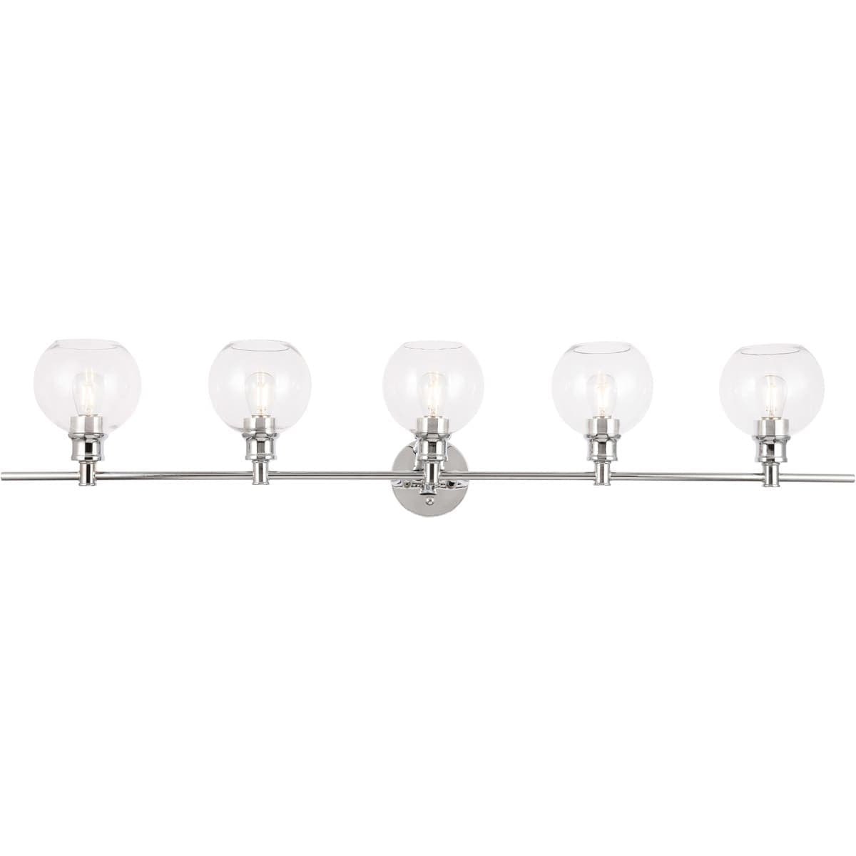 Decovio  12794-C5 Syracuse 5 Light 47 inch Chrome Wall sconce Wall Light
