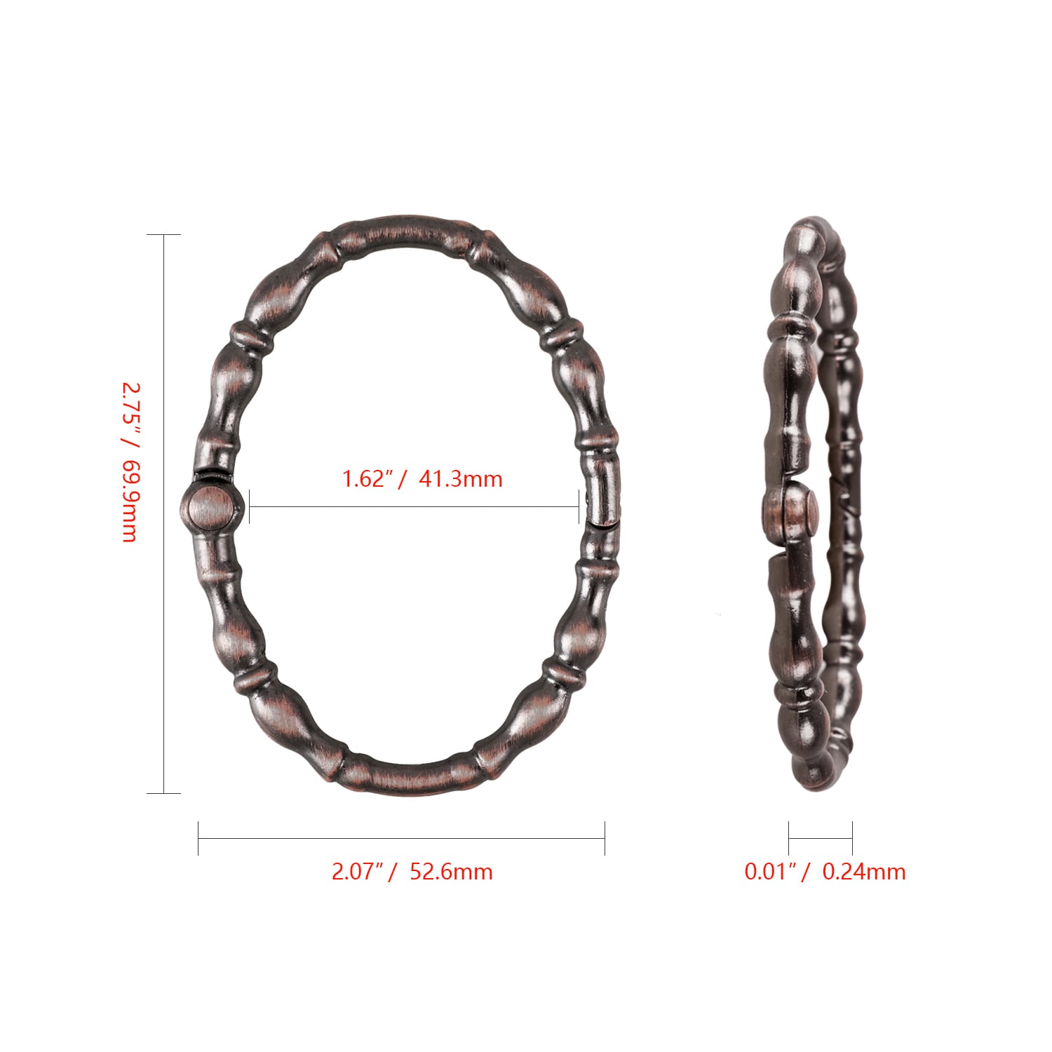 Utopia Alley HK24RB Shower-Rings-Hooks - View #6