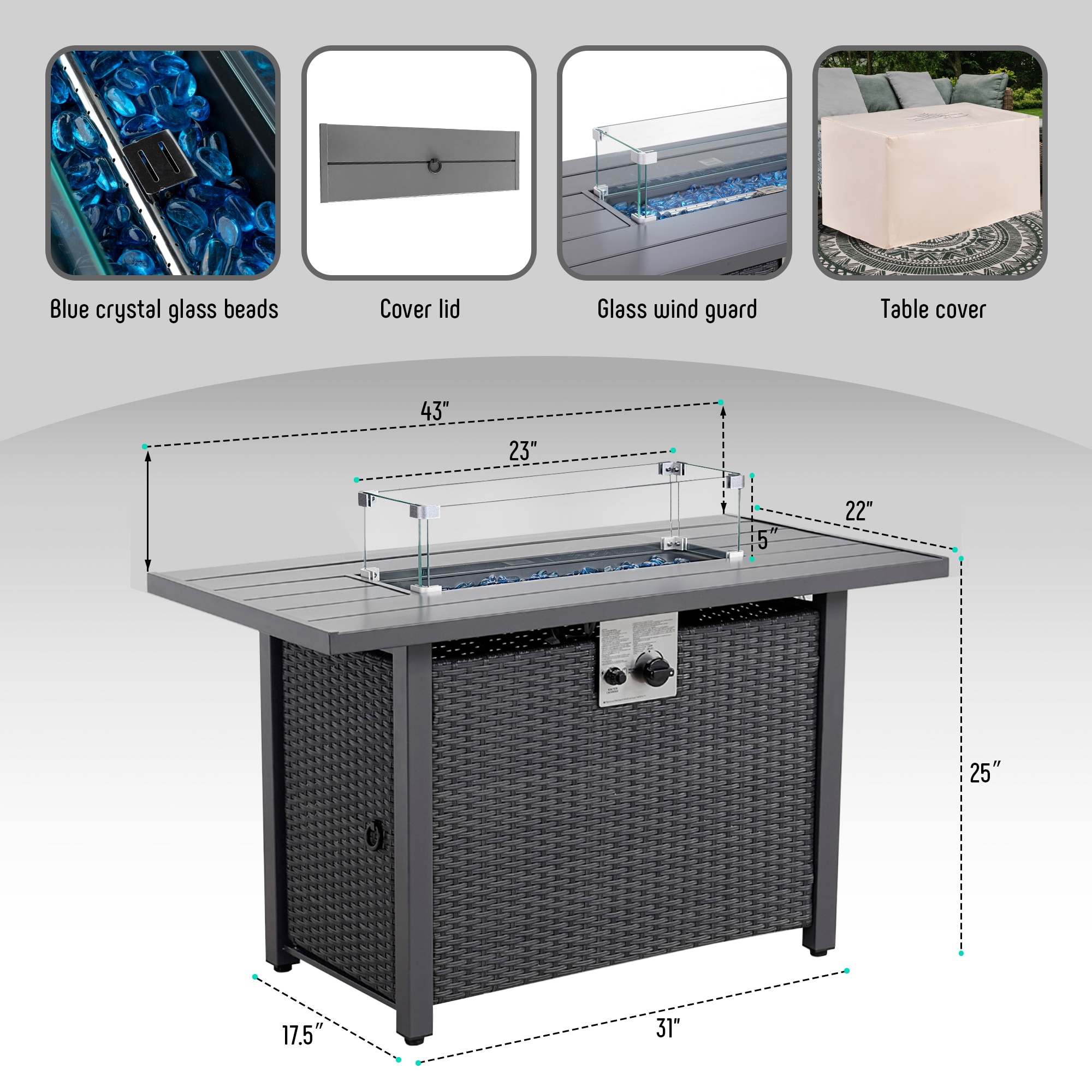 Werph GF4301R Outdoor-Gas-Firepits - View #6