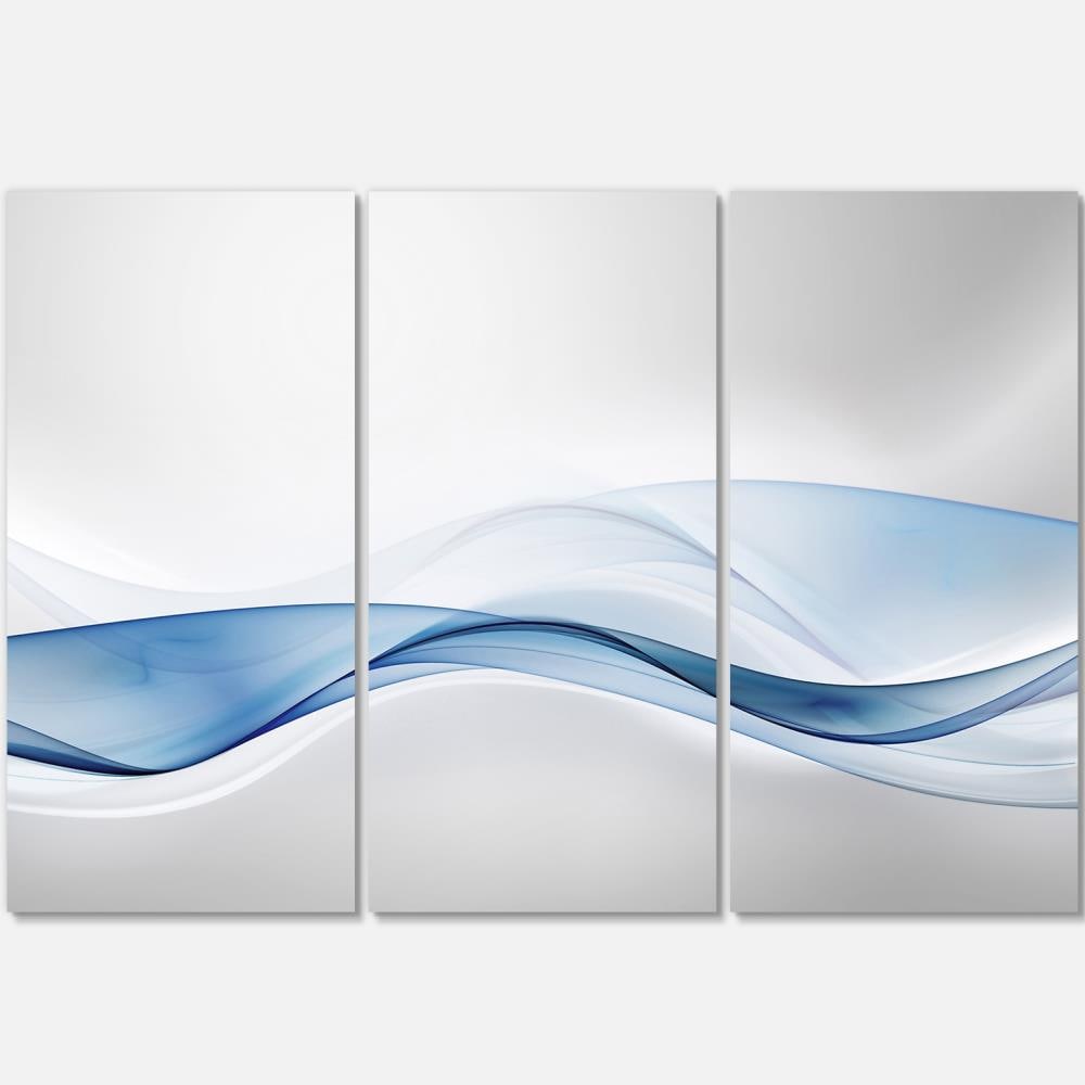Designart MT8138-3P 28-Inches H x 36-Inches W Abstract Metal Print